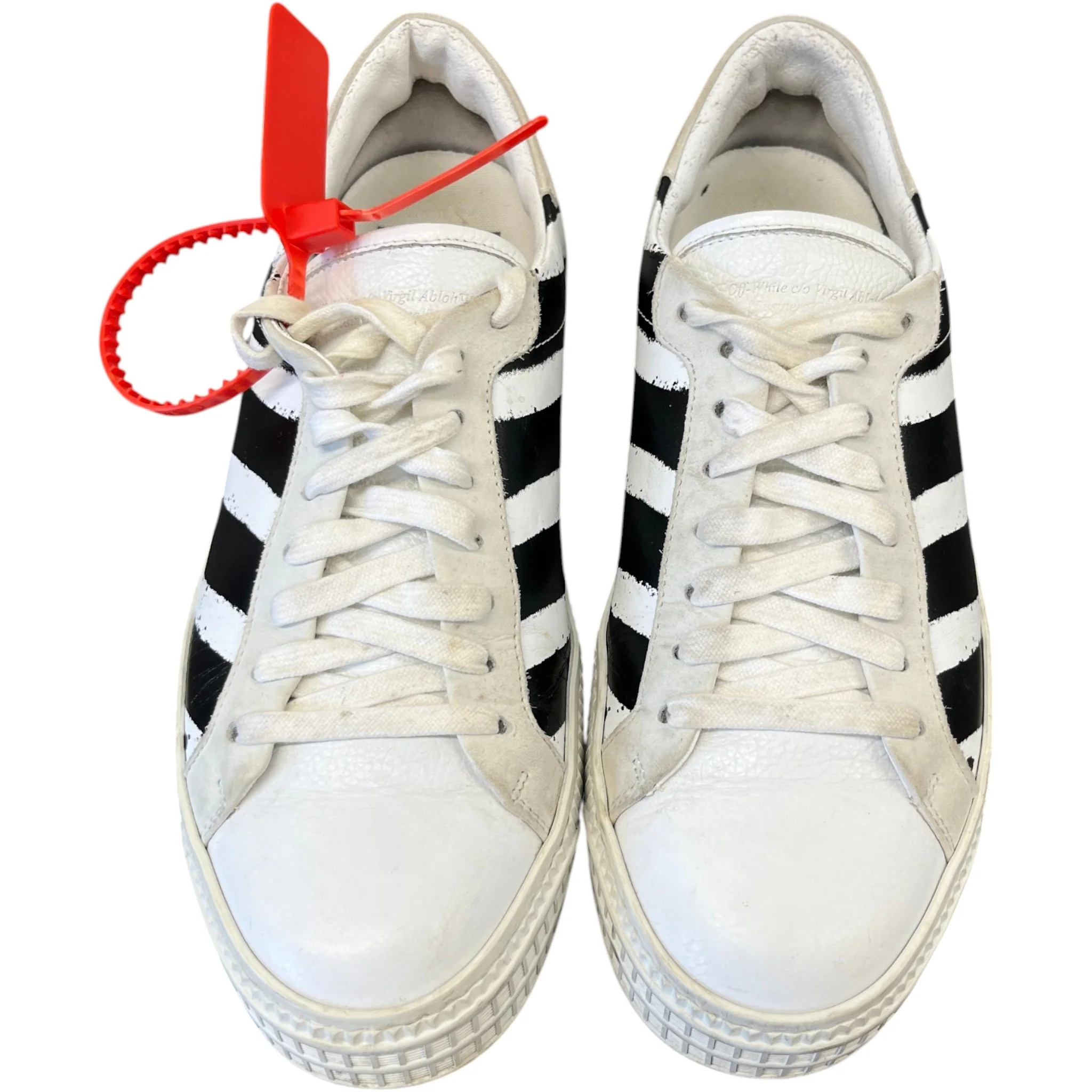 Men's Spray Diagonal Low Trainers White Size EU 41 / UK 7 - Image 6