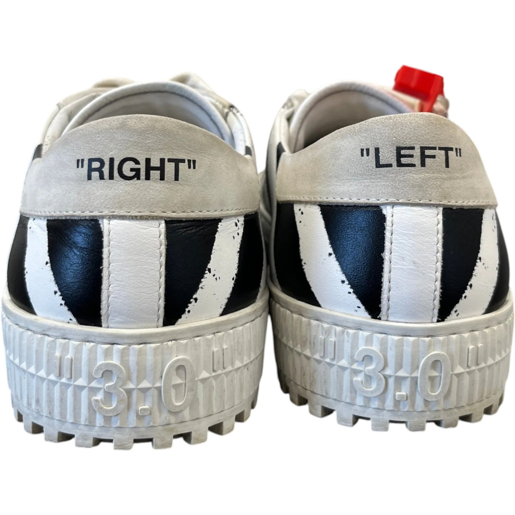 Men's Spray Diagonal Low Trainers White Size EU 41 / UK 7 - Image 7