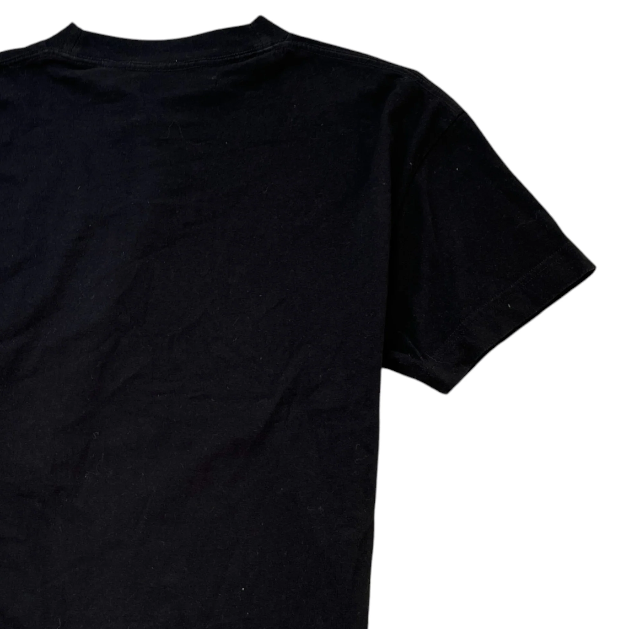 Men's Spray Logo Print T-Shirt Black Size S - Image 4