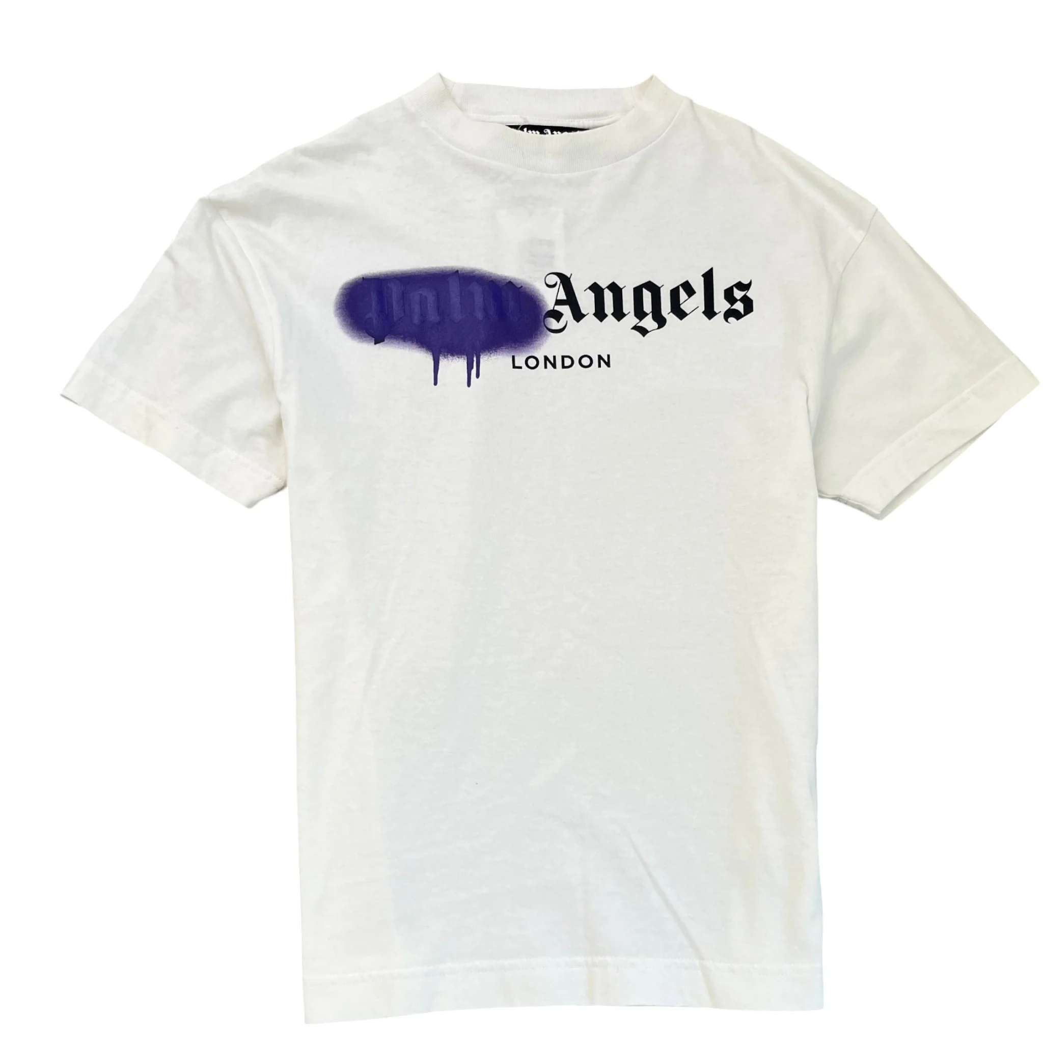 Men's Sprayed London Logo T-Shirt White Size XXS