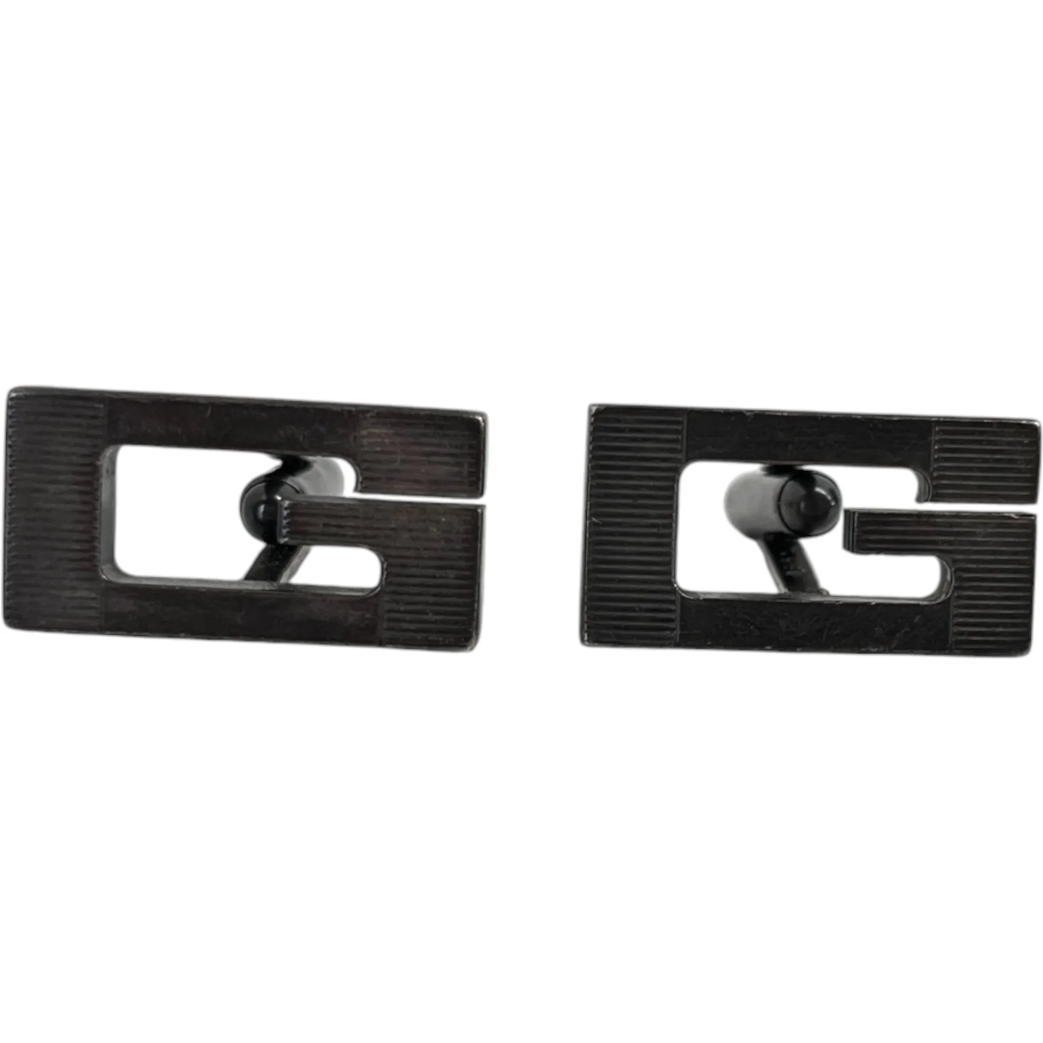 Men's Square G Cufflinks Silver
