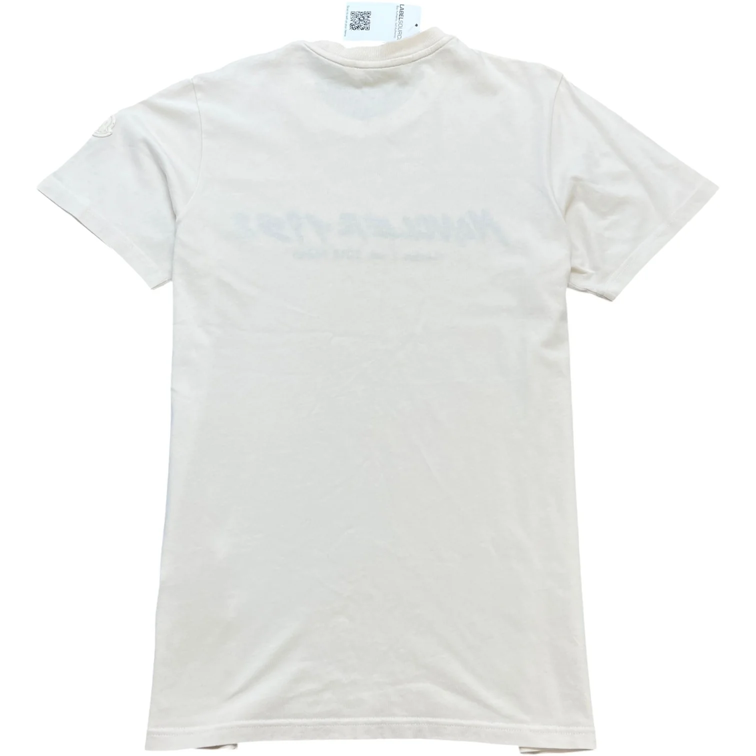 Men's Ss Logo T-Shirt Beige Size M - Image 2