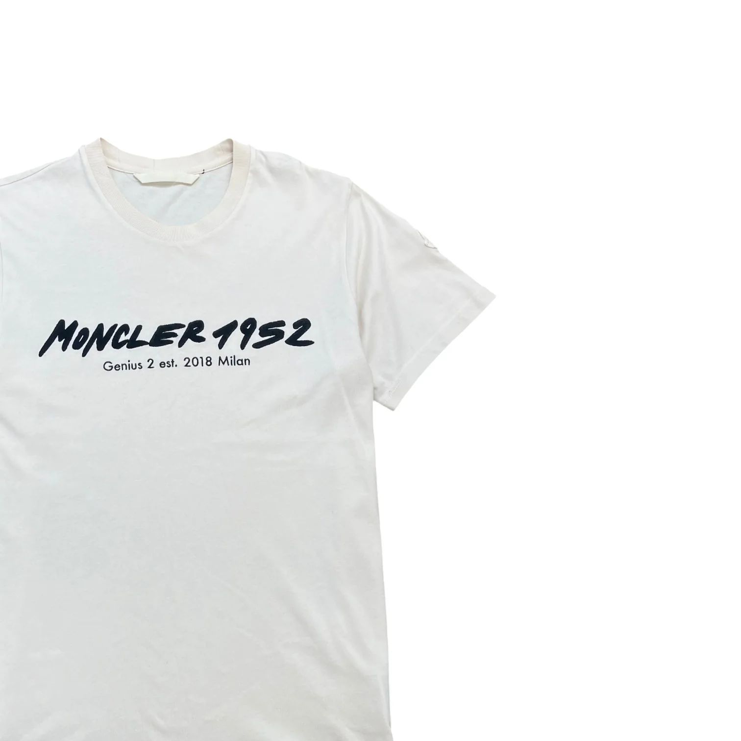Men's Ss Logo T-Shirt Beige Size M - Image 3