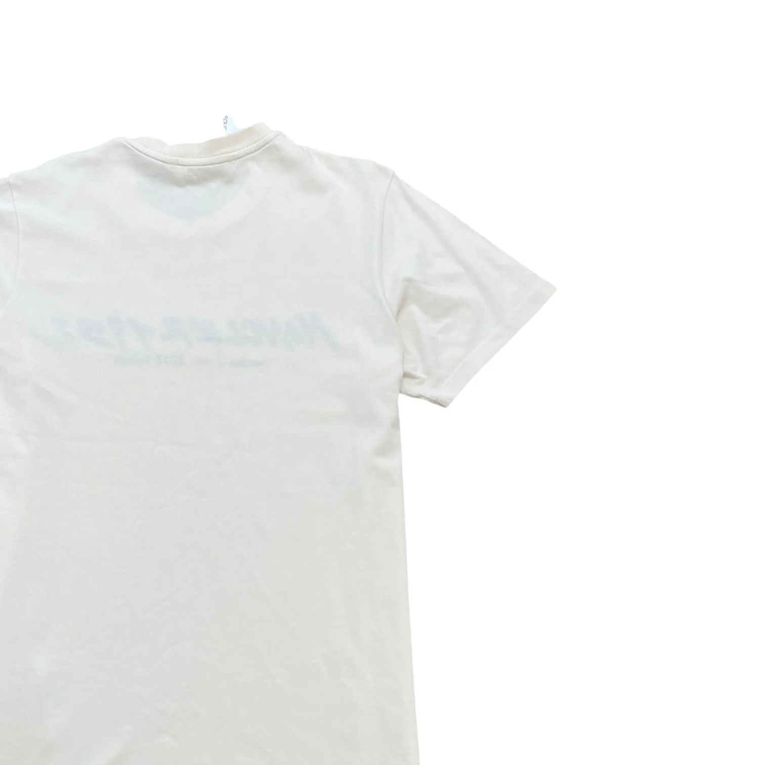 Men's Ss Logo T-Shirt Beige Size M - Image 4