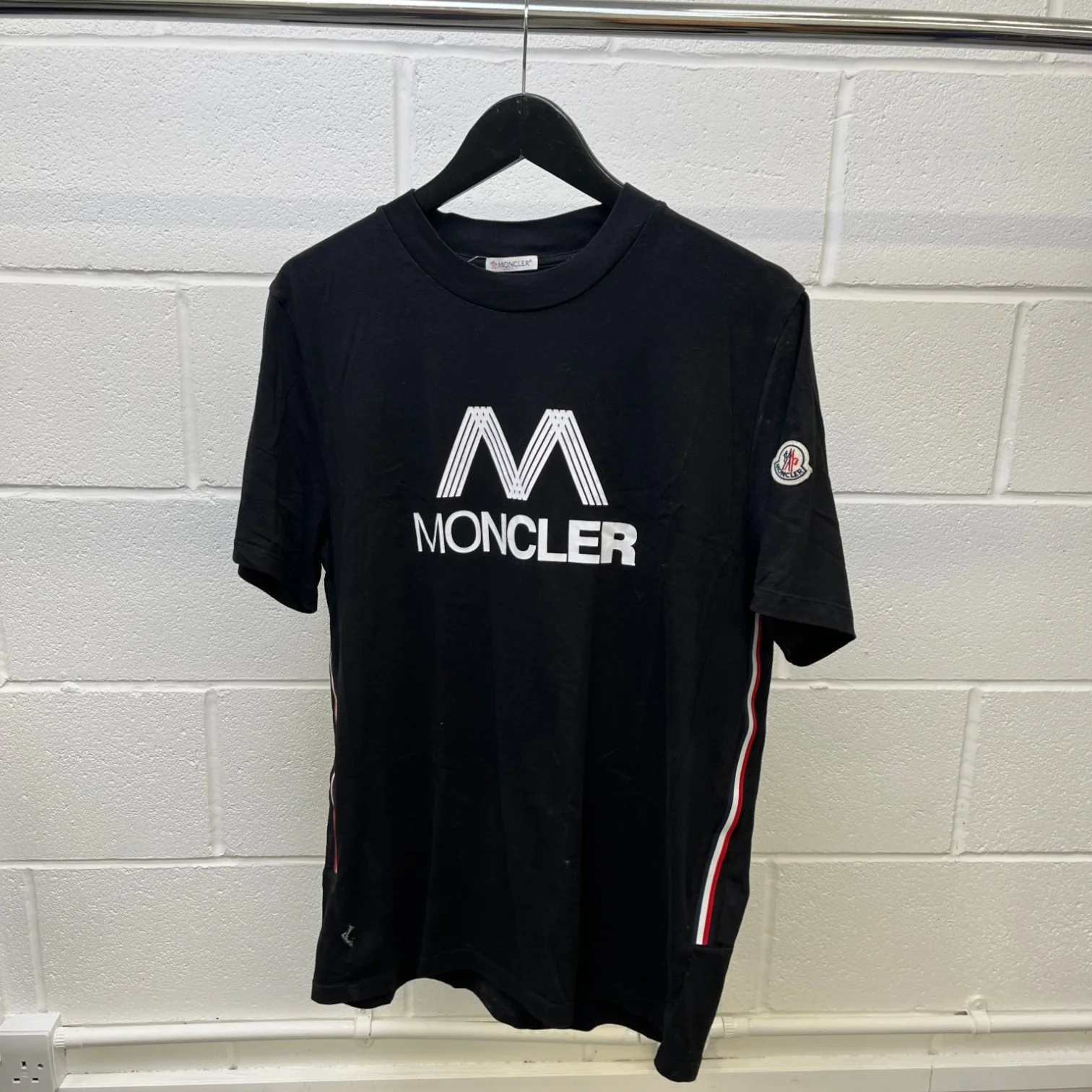 Men's Ss Logo T-Shirt Black Size L - Image 11