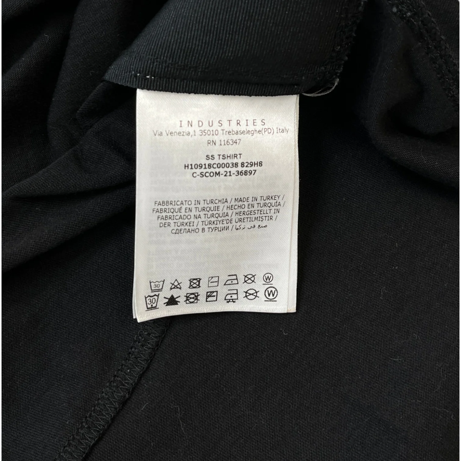 Men's Ss Logo T-Shirt Black Size L - Image 8