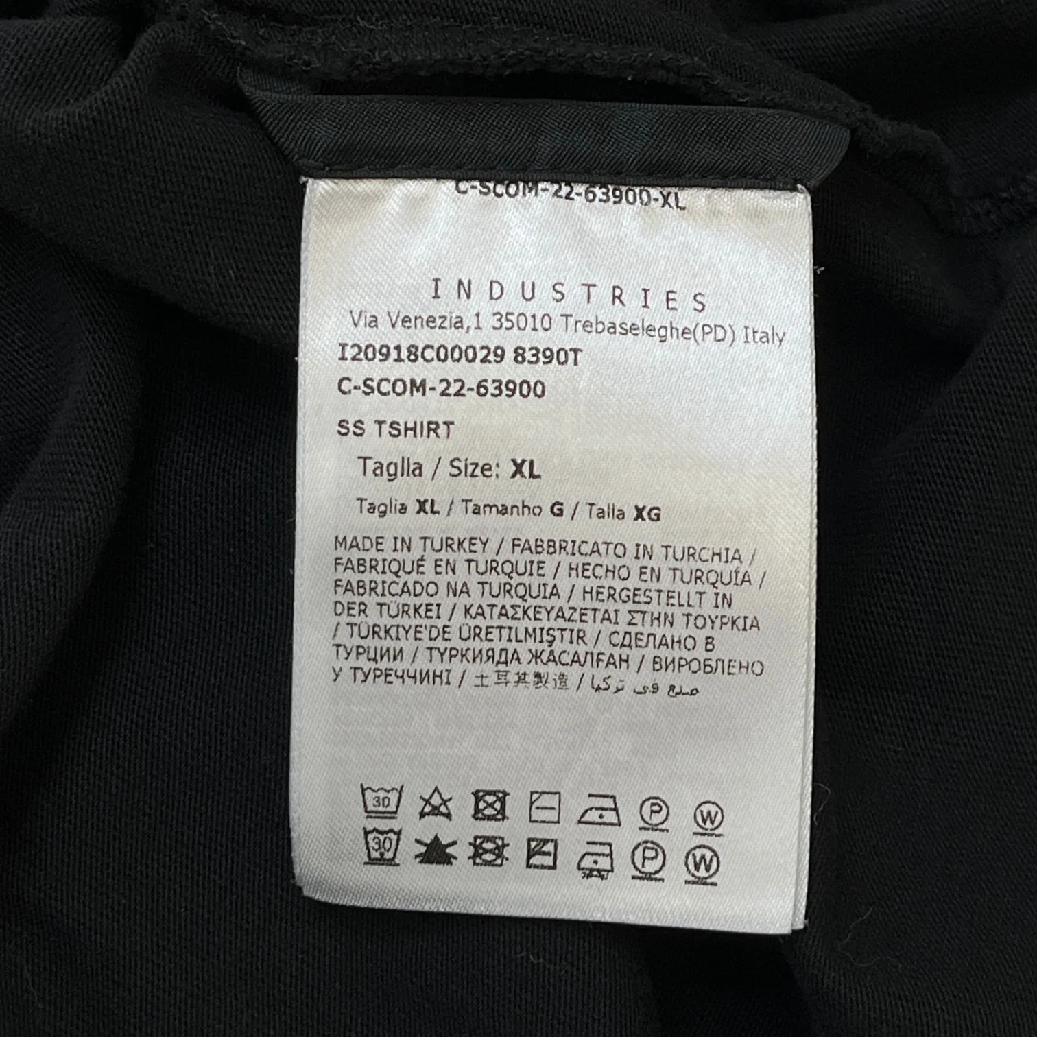 Men's Ss Logo T-Shirt Black Size XL - Image 9