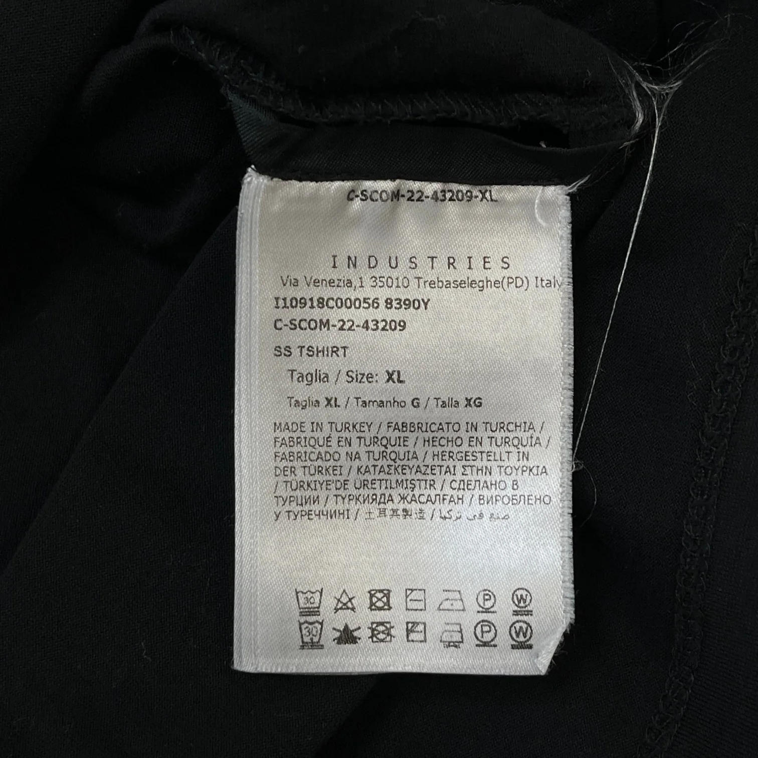Men's Ss Logo T-Shirt Black Size XL - Image 8