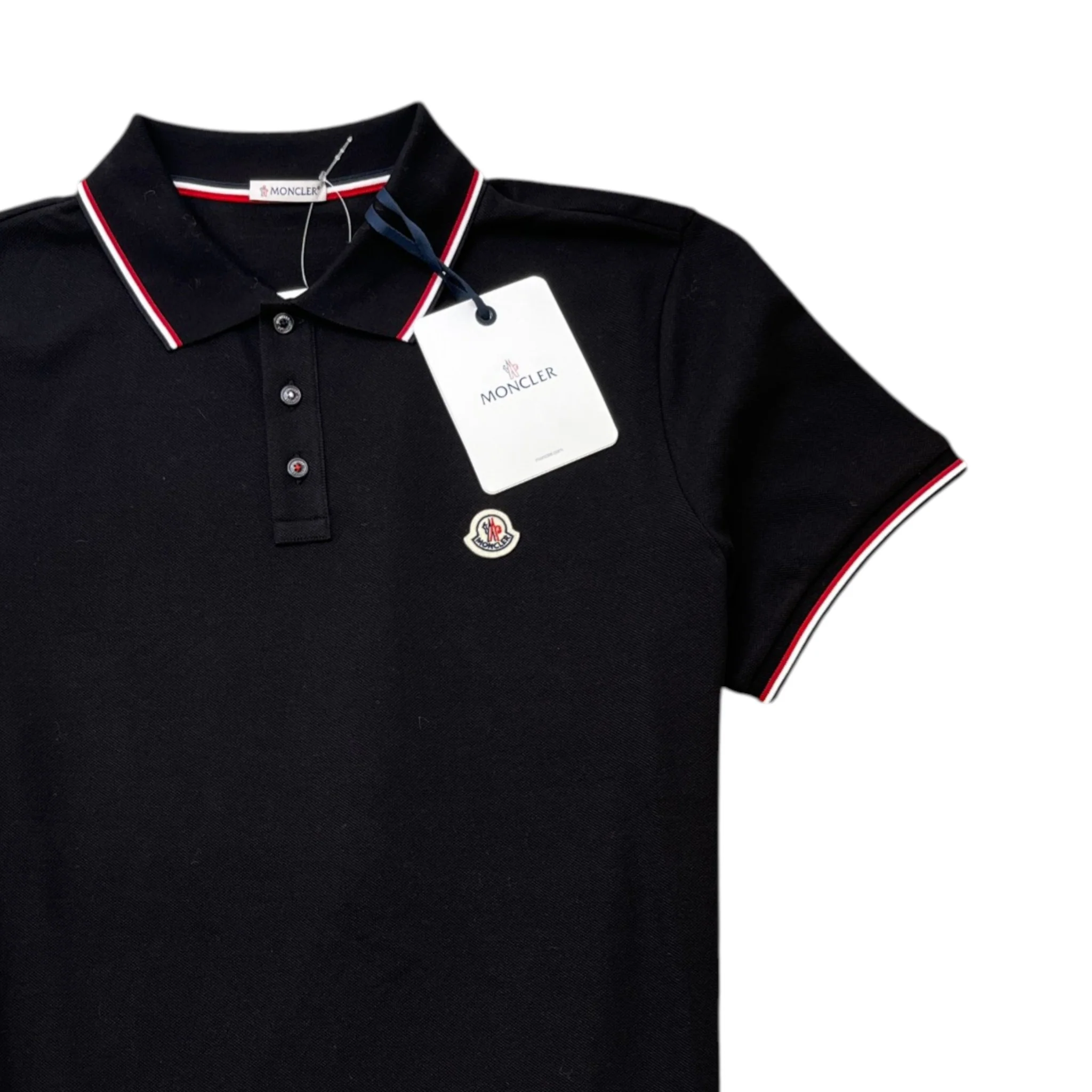 Men's Ss Maglia Polo Shirt Black Size XXL - Image 3