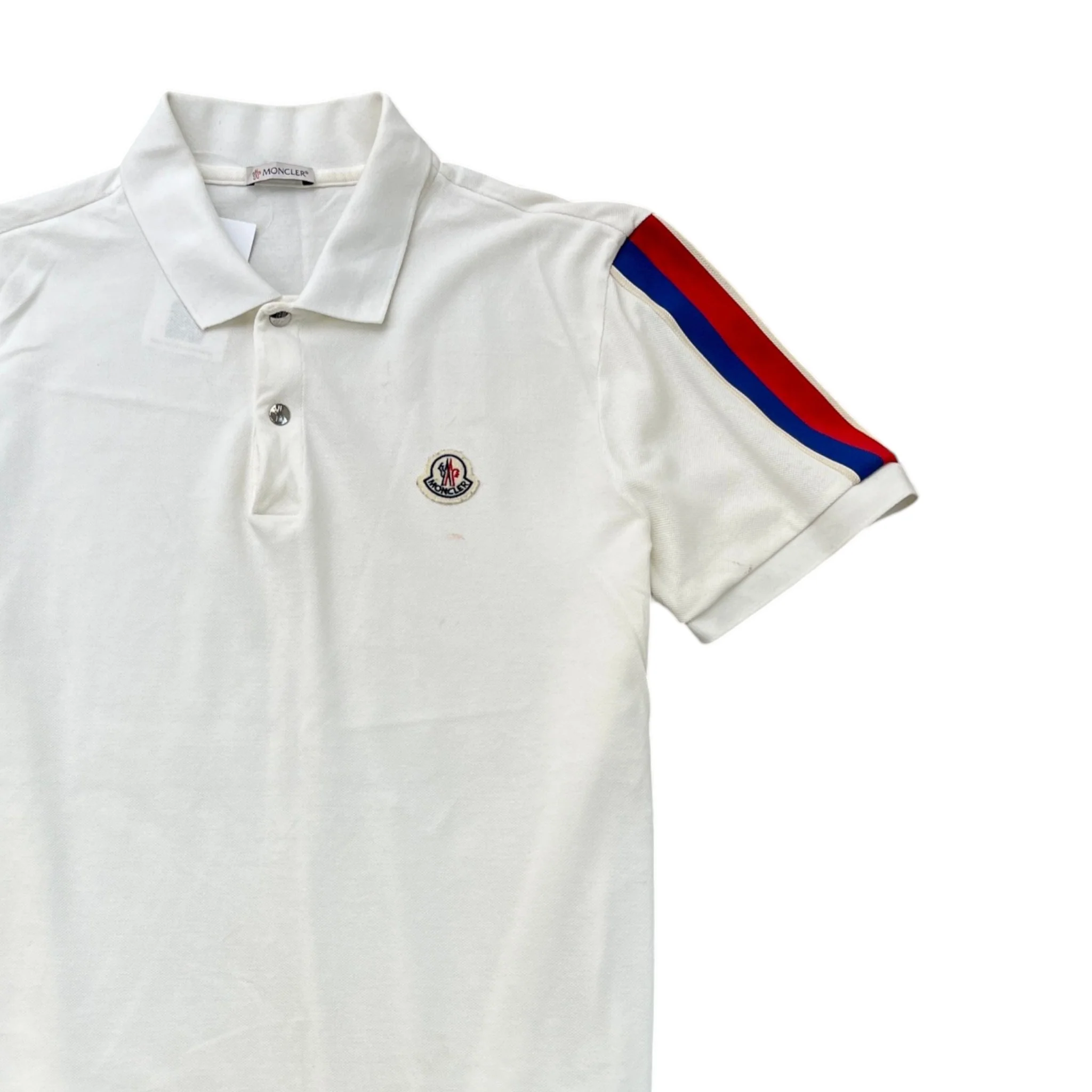 Men's Ss Polo Polo Shirt White Size L - Image 3