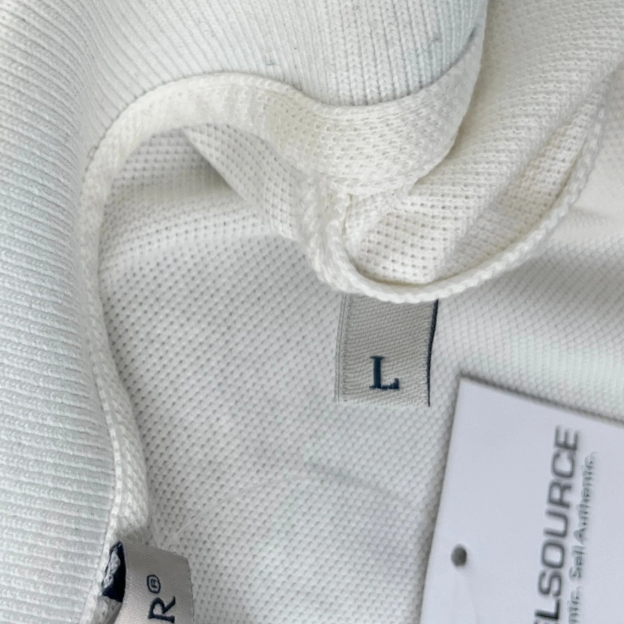 Men's Ss Polo Polo Shirt White Size L - Image 8
