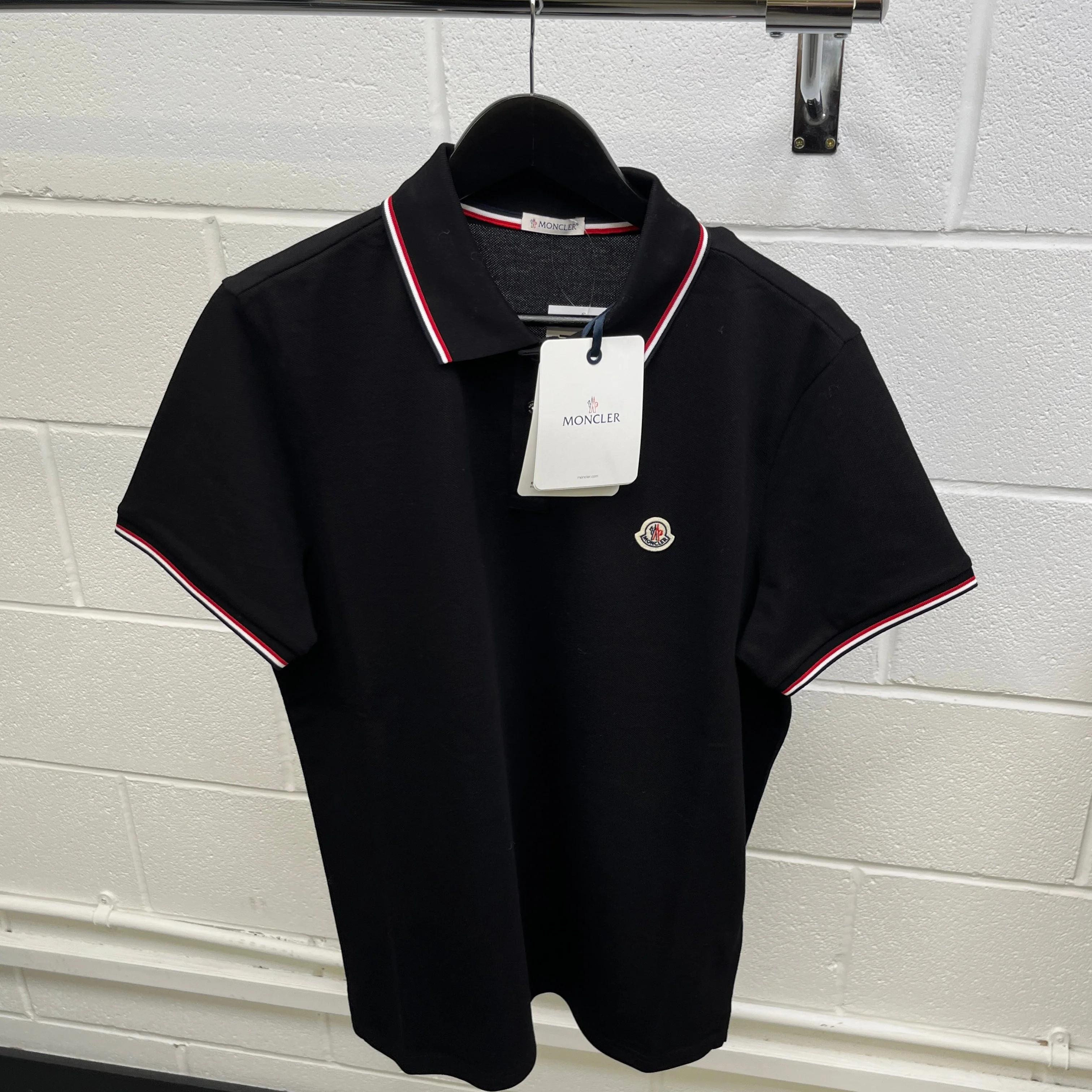 Men's Ss Polo Shirt Black Size XXL - Image 14