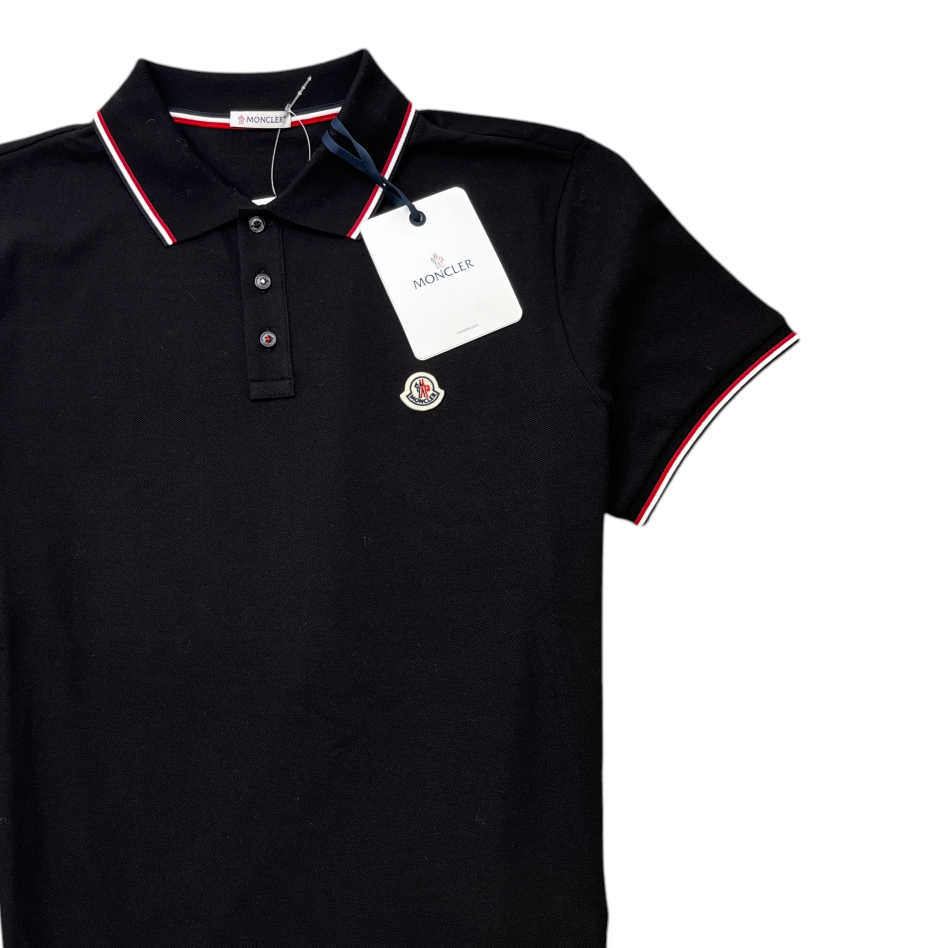 Men's Ss Polo Shirt Black Size XXL - Image 3