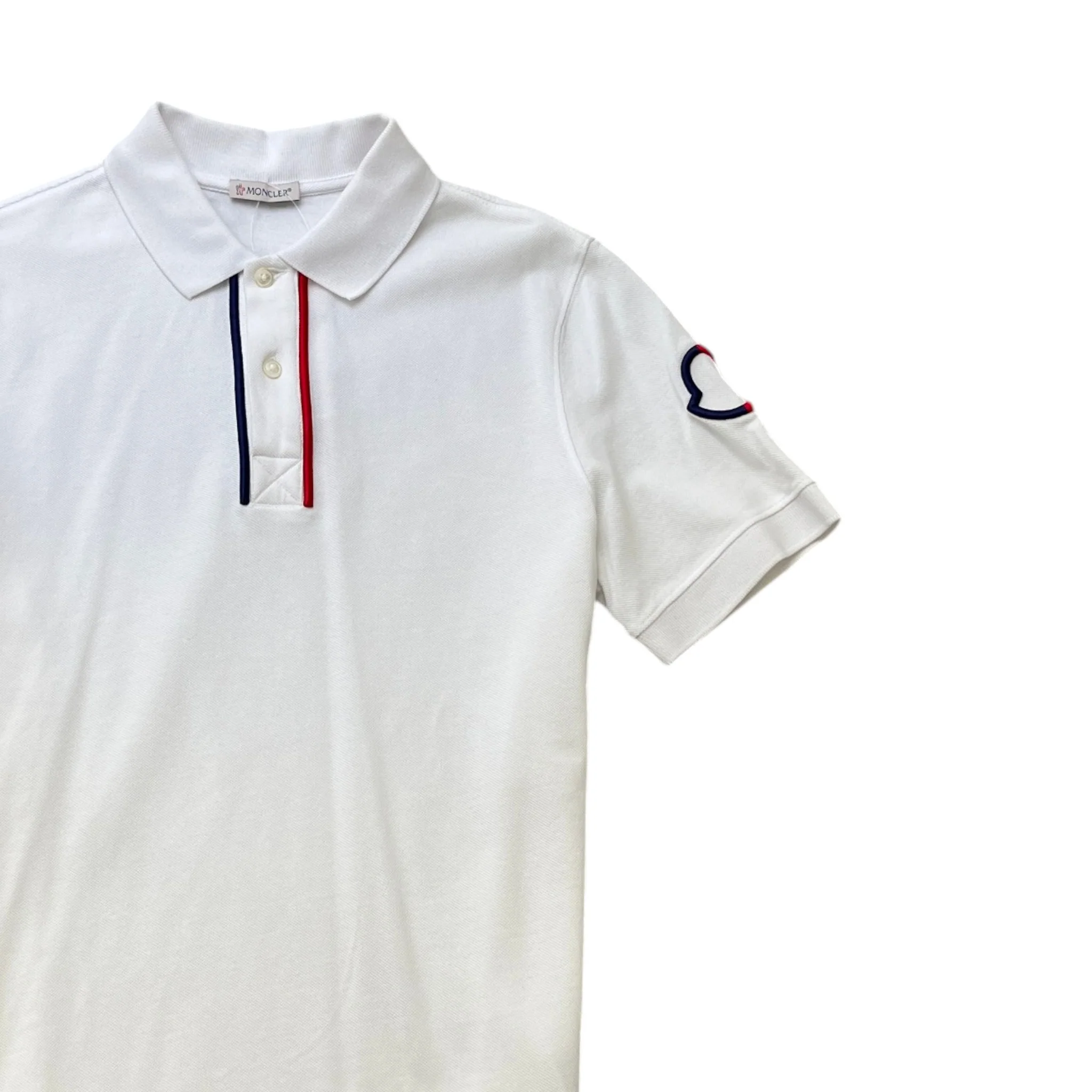 Men's Ss Polo Shirt White Size S - Image 3