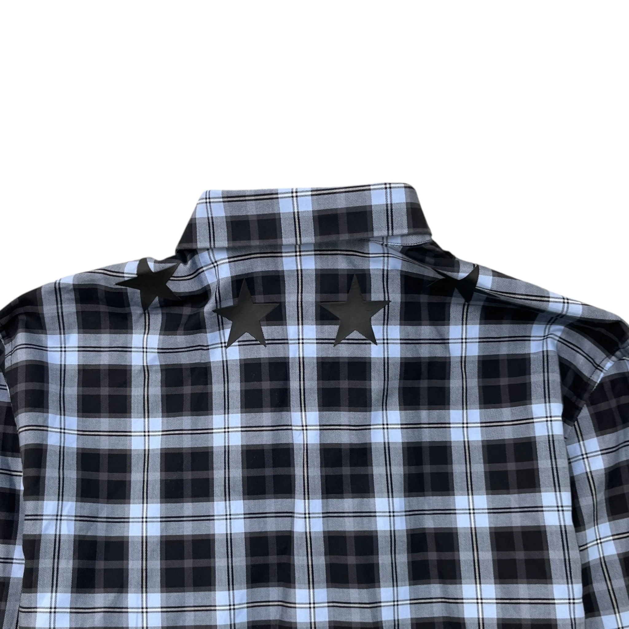 Men's Star Long Sleeve Shirt Navy Size L - Image 6