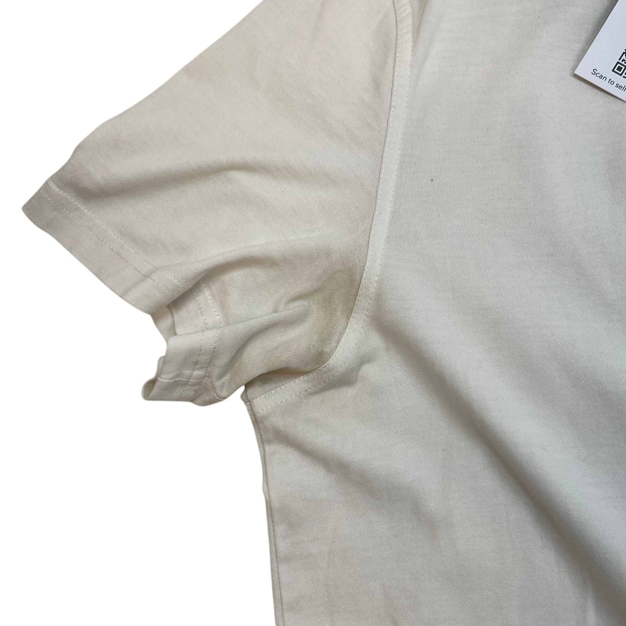 Men's Star Patch T-Shirt White Size XL - Image 10