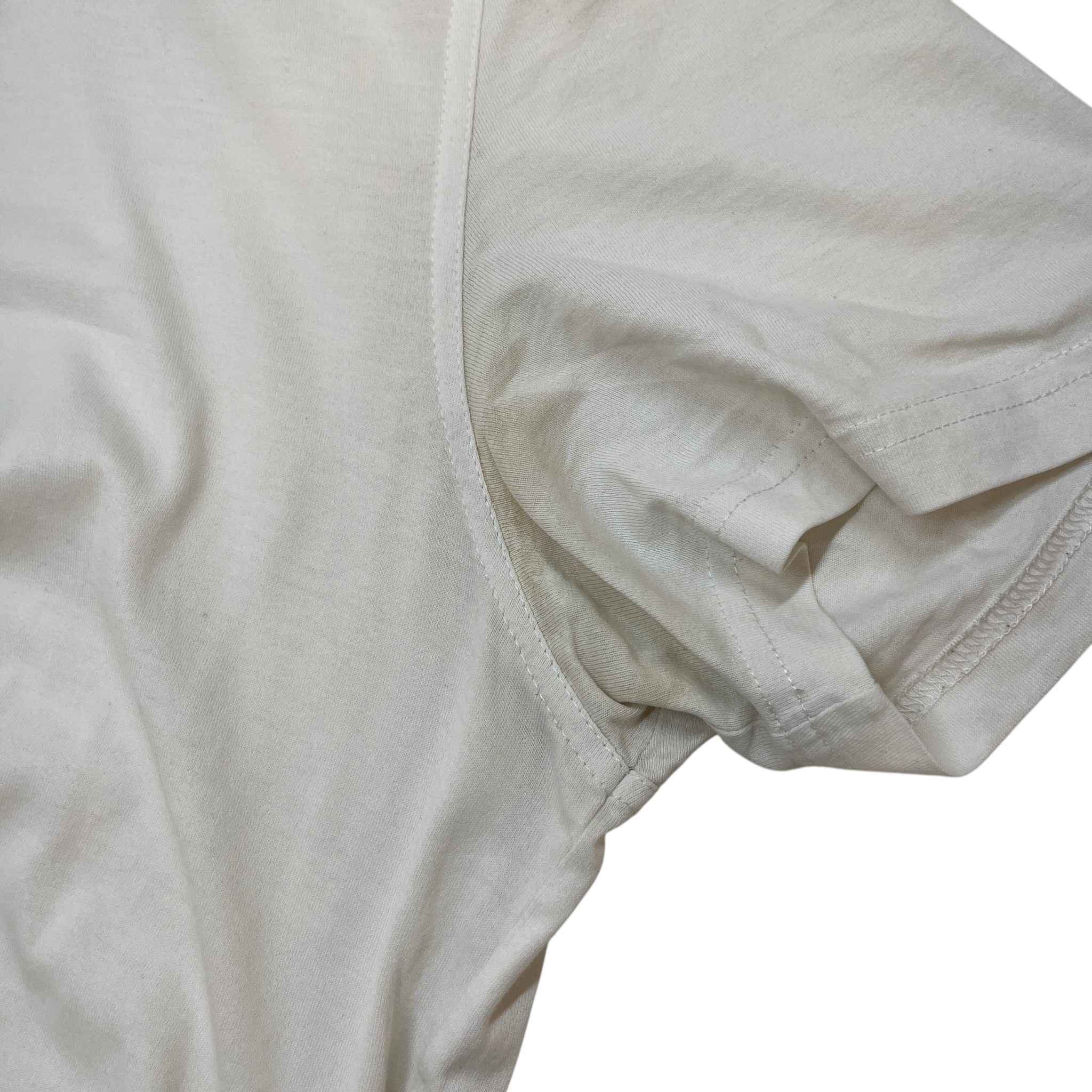 Men's Star Patch T-Shirt White Size XL - Image 9