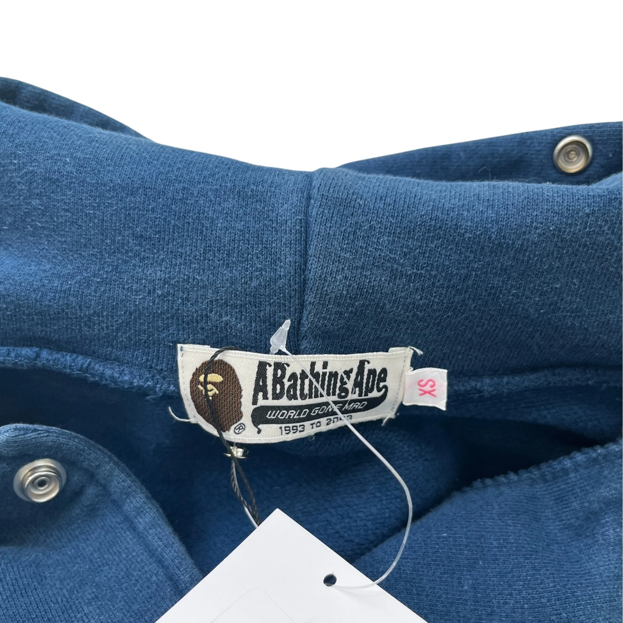 Men's Star Patch Varsity Jacket Blue Size XS - Image 7