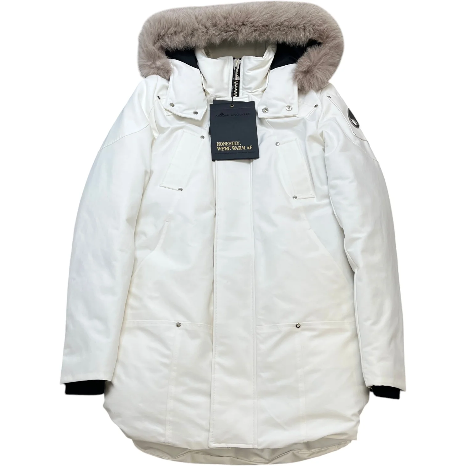 Men's Stirling Parka Down Jacket White Size M