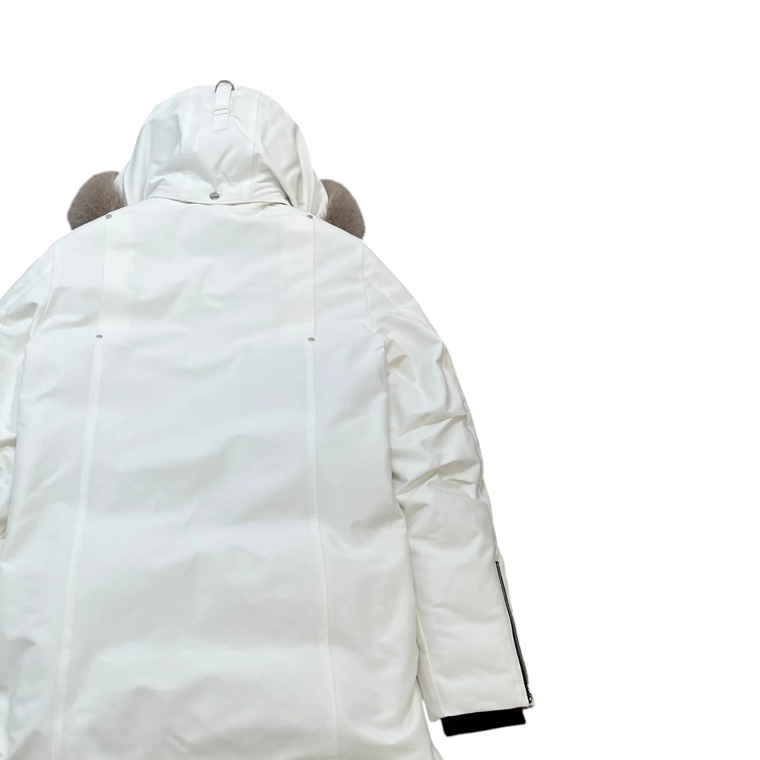 Men's Stirling Parka Down Jacket White Size M - Image 4