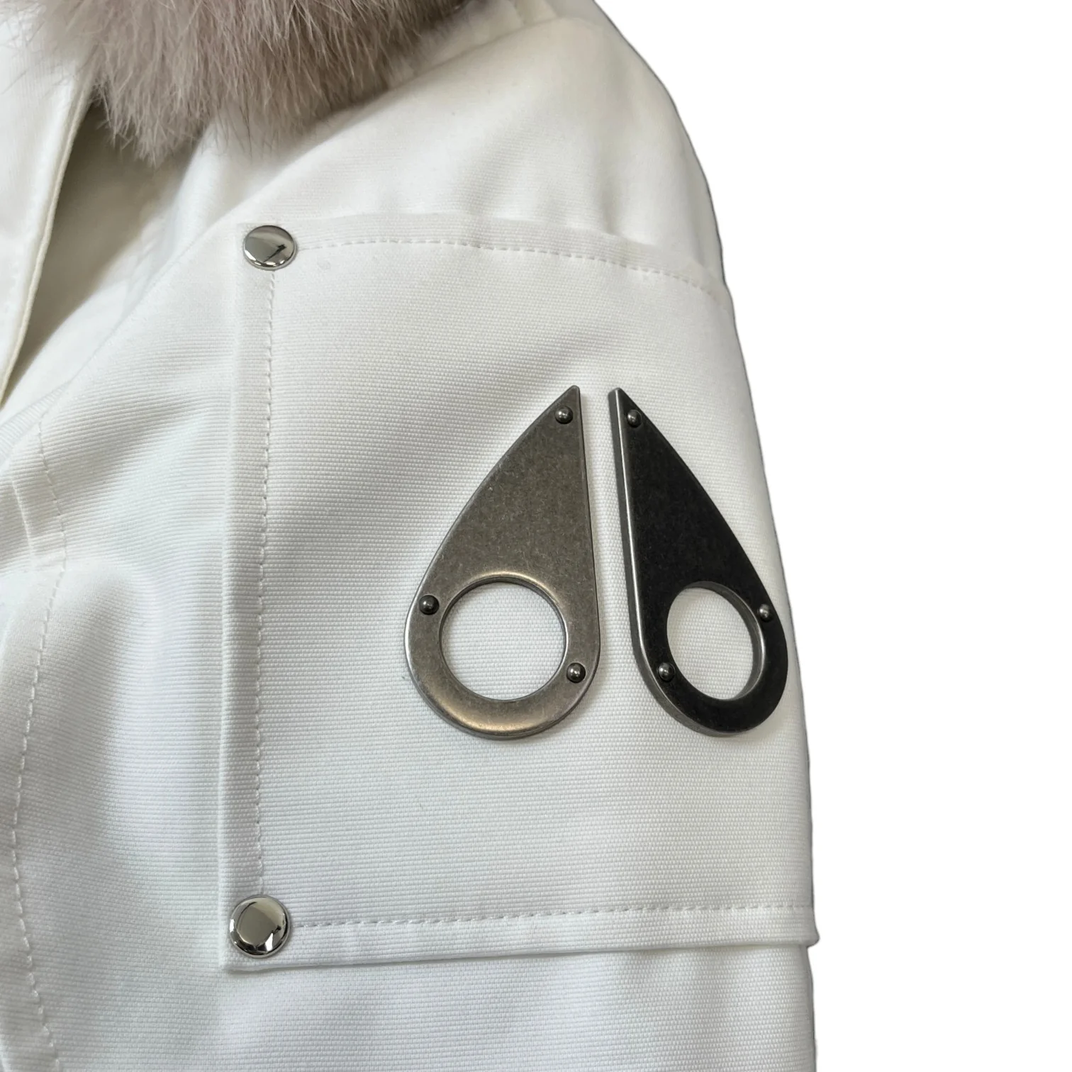 Men's Stirling Parka Down Jacket White Size M - Image 6