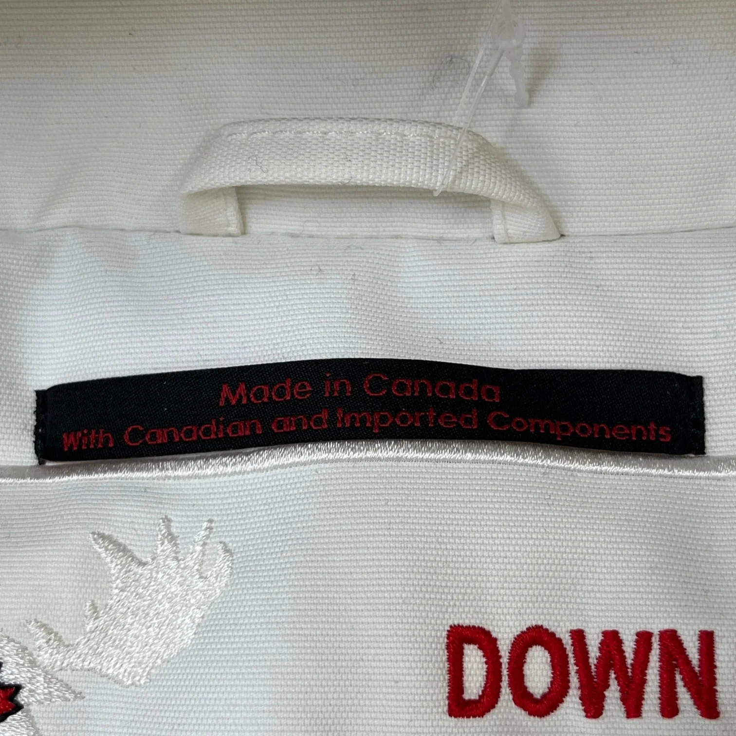 Men's Stirling Parka Down Jacket White Size M - Image 7