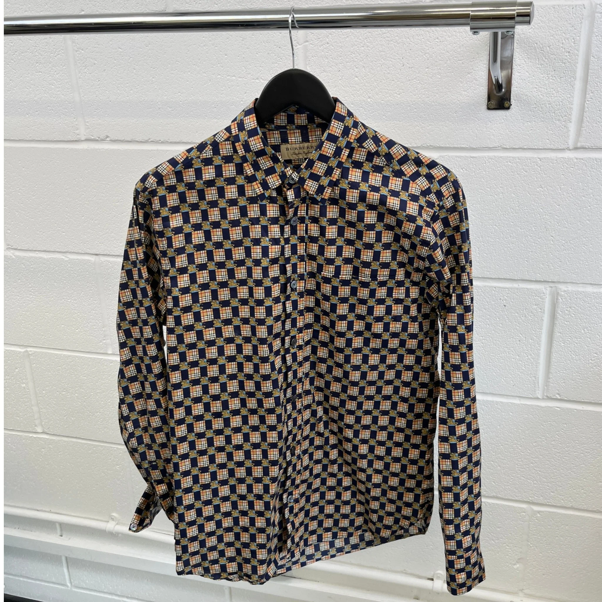 Men's Strental Long Sleeve Shirt Navy Size M - Image 8