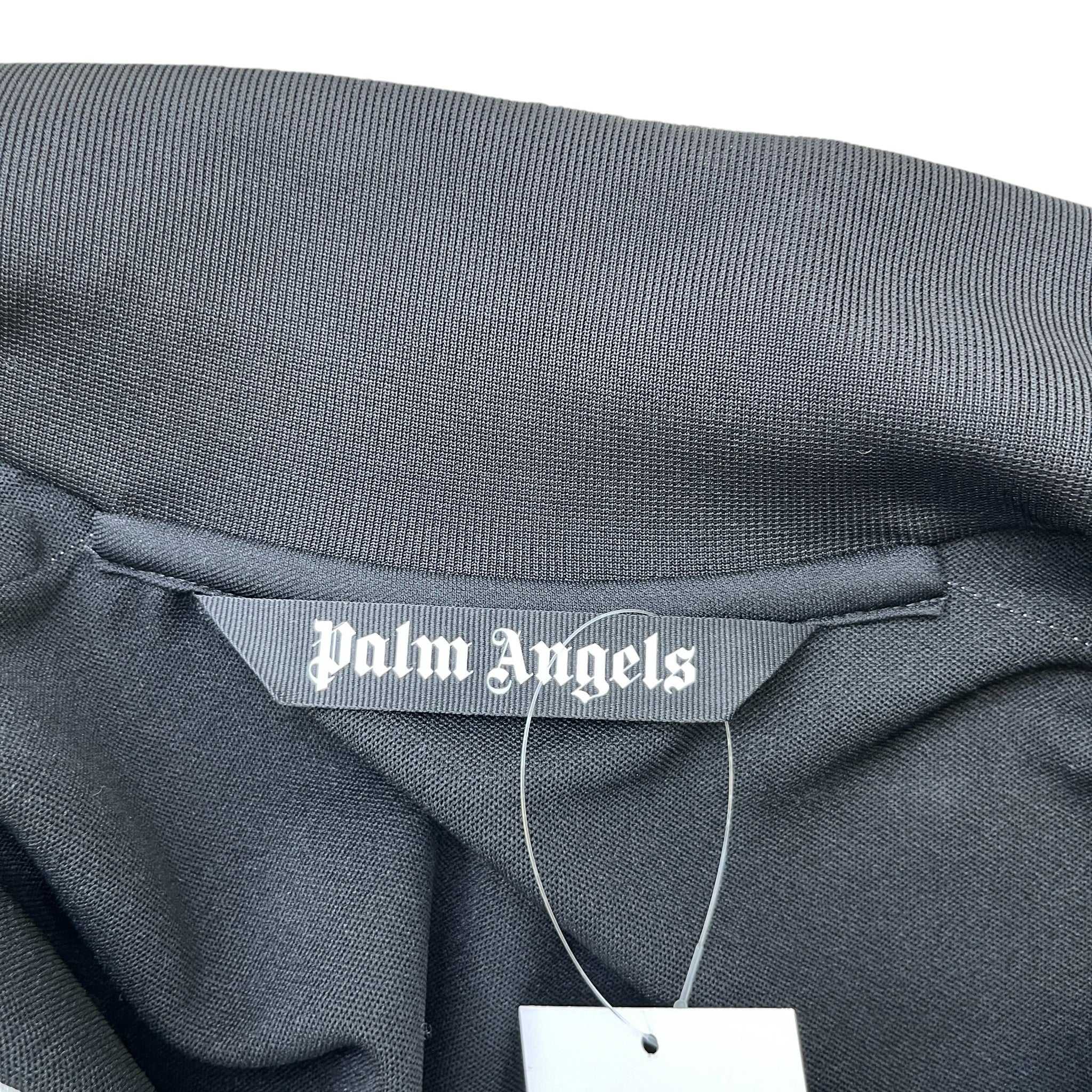 Men's Stripe Logo Track Jacket Black Size M - Image 6