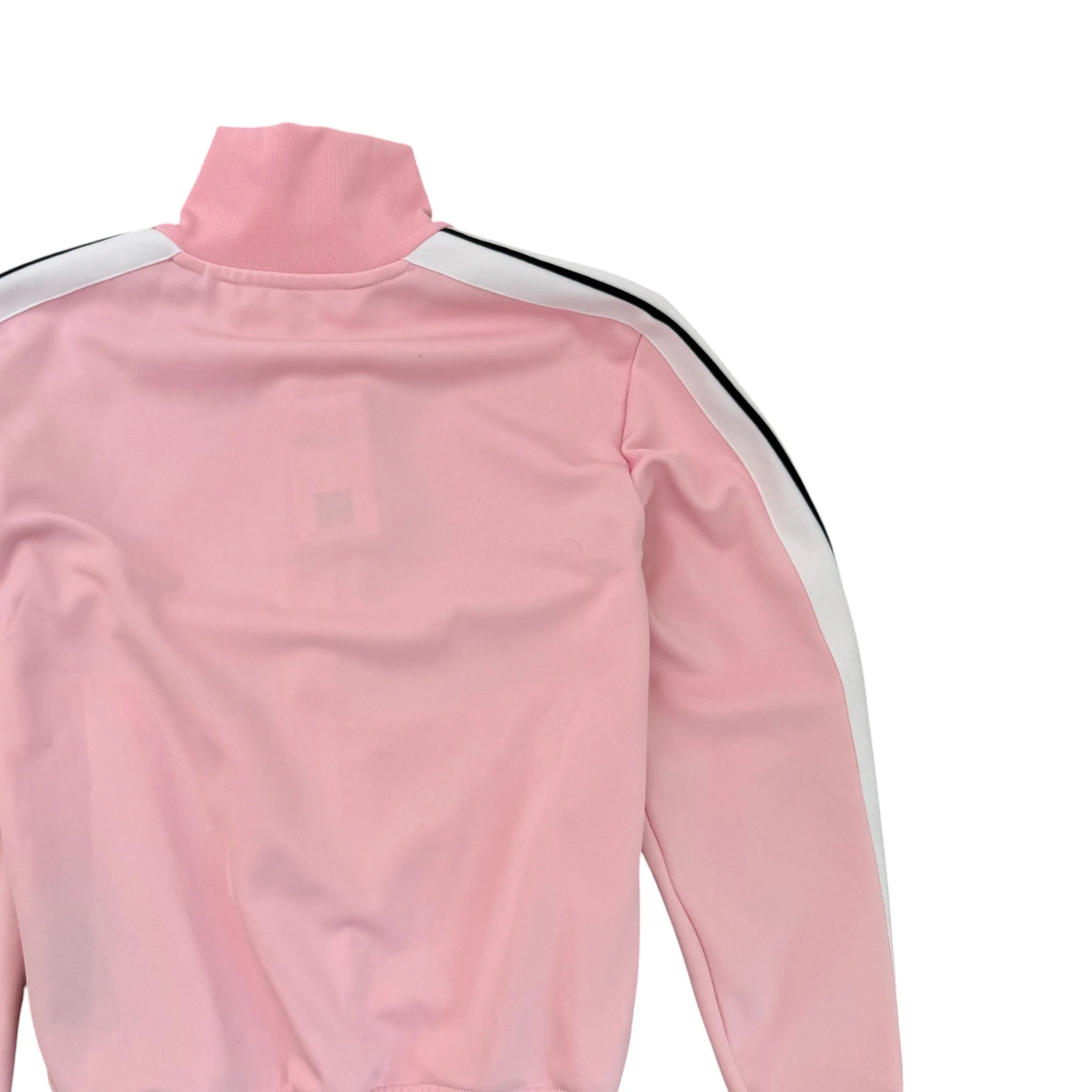 Men's Stripe Logo Track Jacket Pink Size S - Image 4