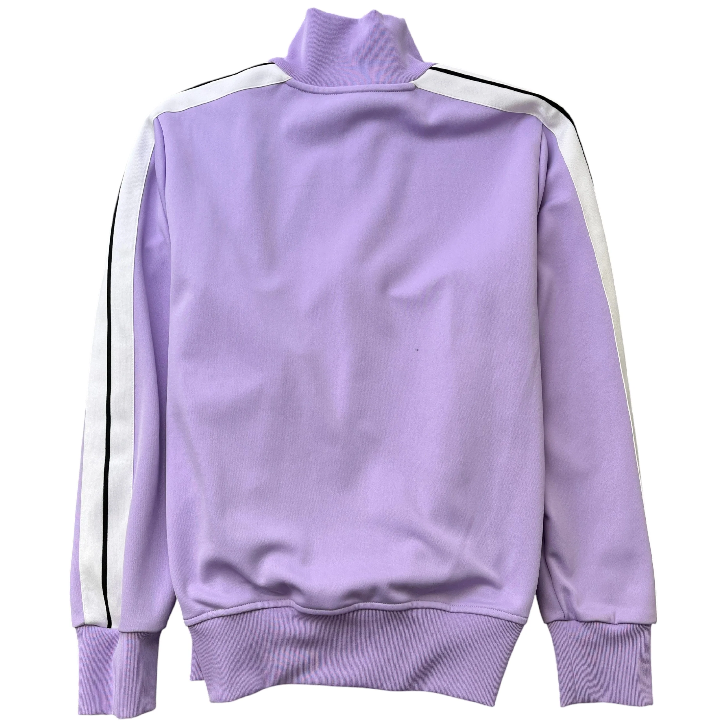Men's Stripe Logo Track Jacket Purple Size L - Image 2