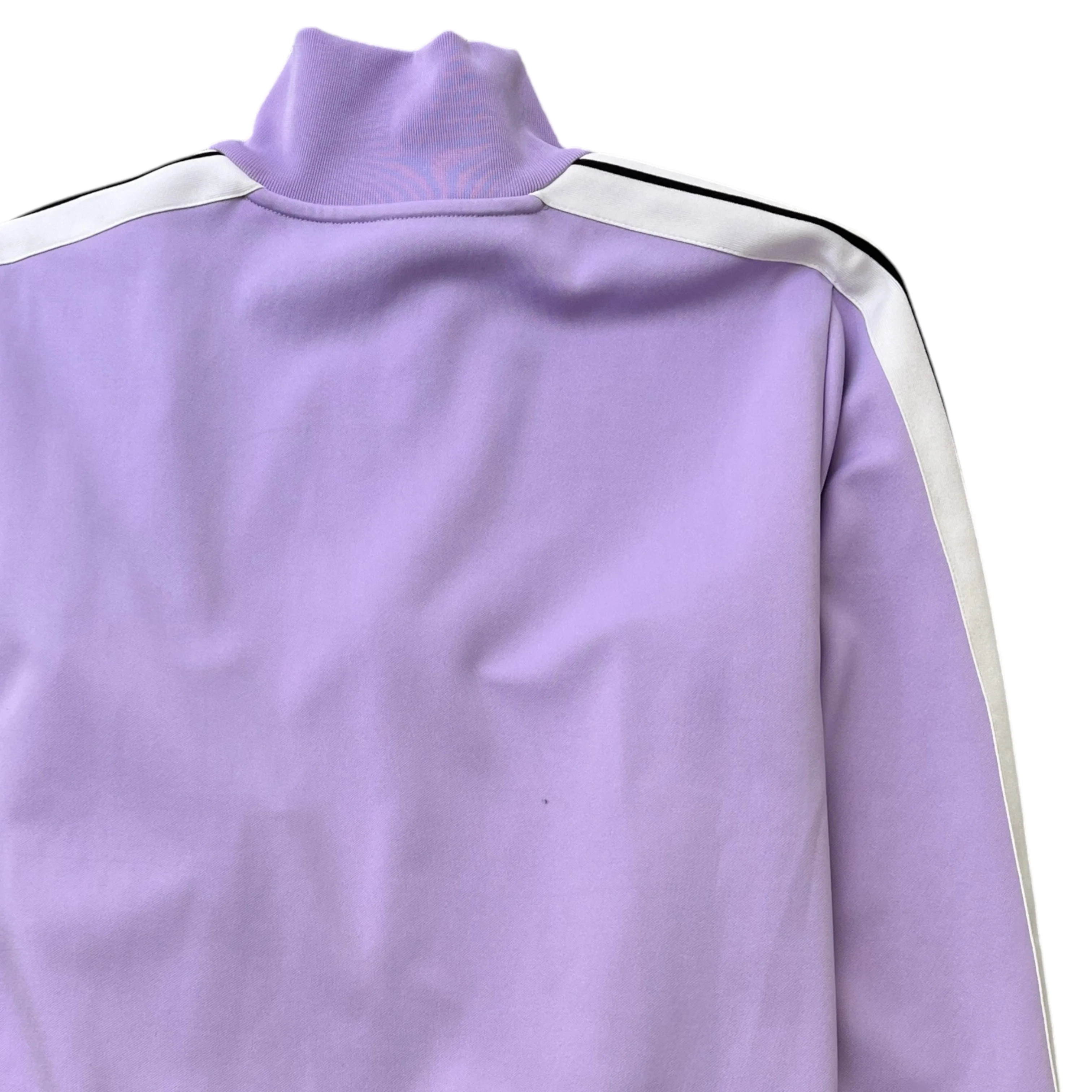 Men's Stripe Logo Track Jacket Purple Size L - Image 4