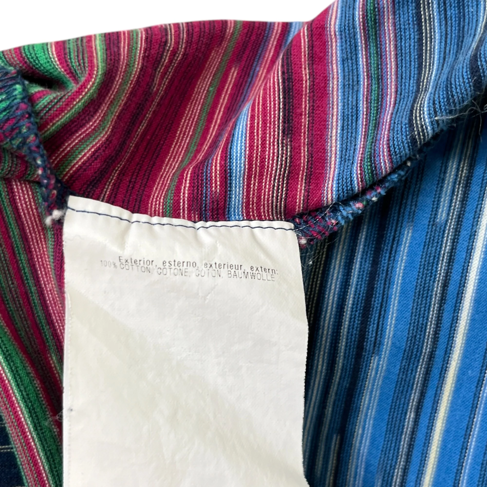 Men's Stripe T-Shirt Multi-Coloured Size XS - Image 8
