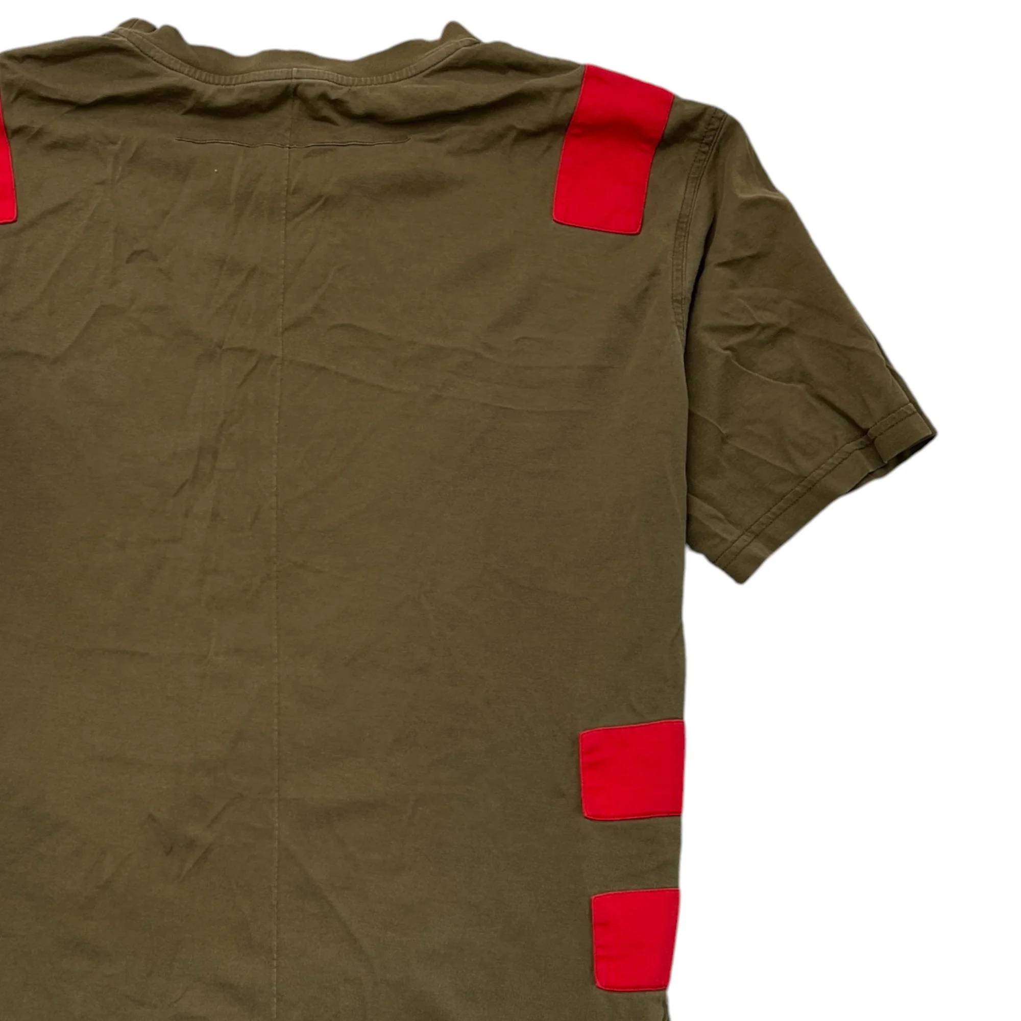 Men's Striped T-Shirt Khaki Size XXL - Image 4