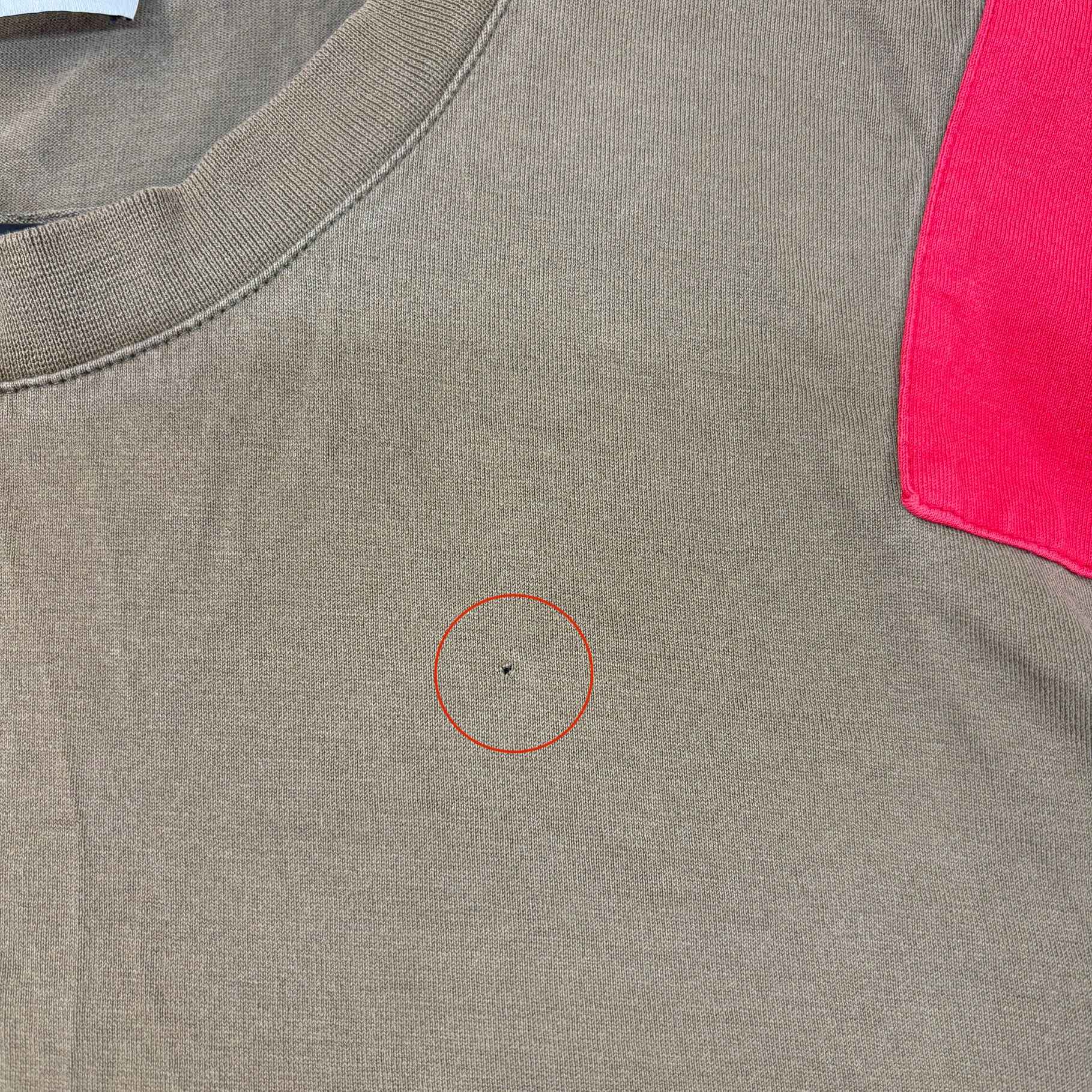 Men's Striped T-Shirt Khaki Size XXL - Image 8