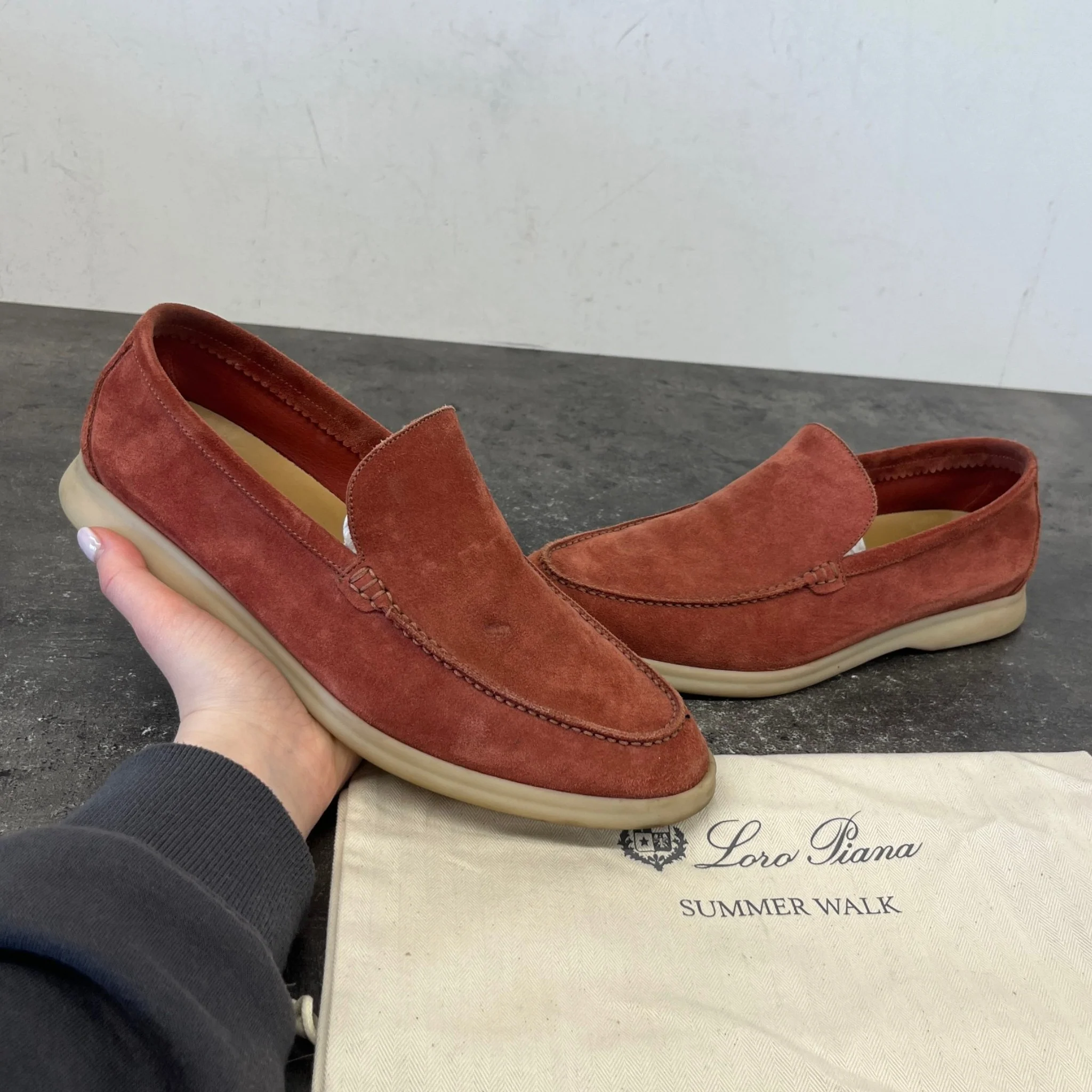 Men's Summer Walk Loafers Red Size EU 41.5 / UK 7.5 - Image 12
