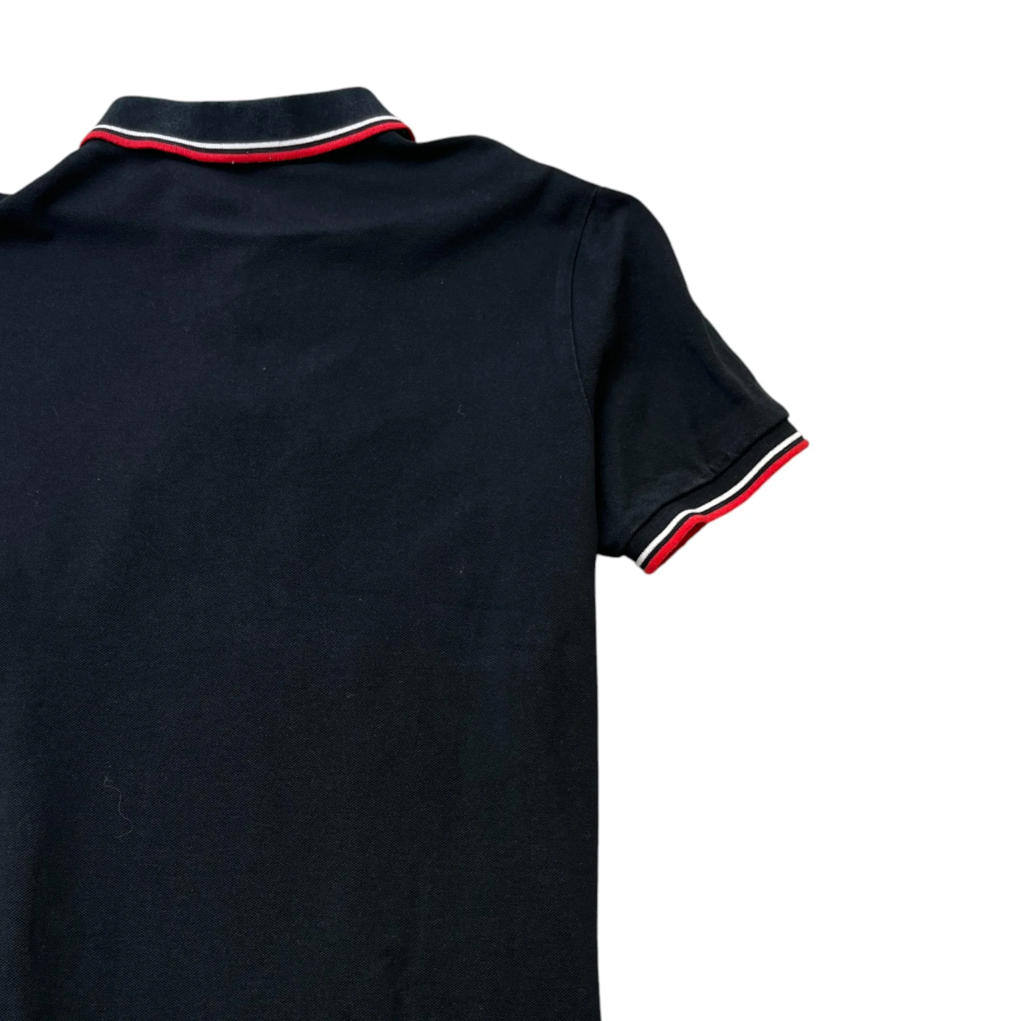 Men's Tab Logo Polo Shirt Black Size L - Image 4
