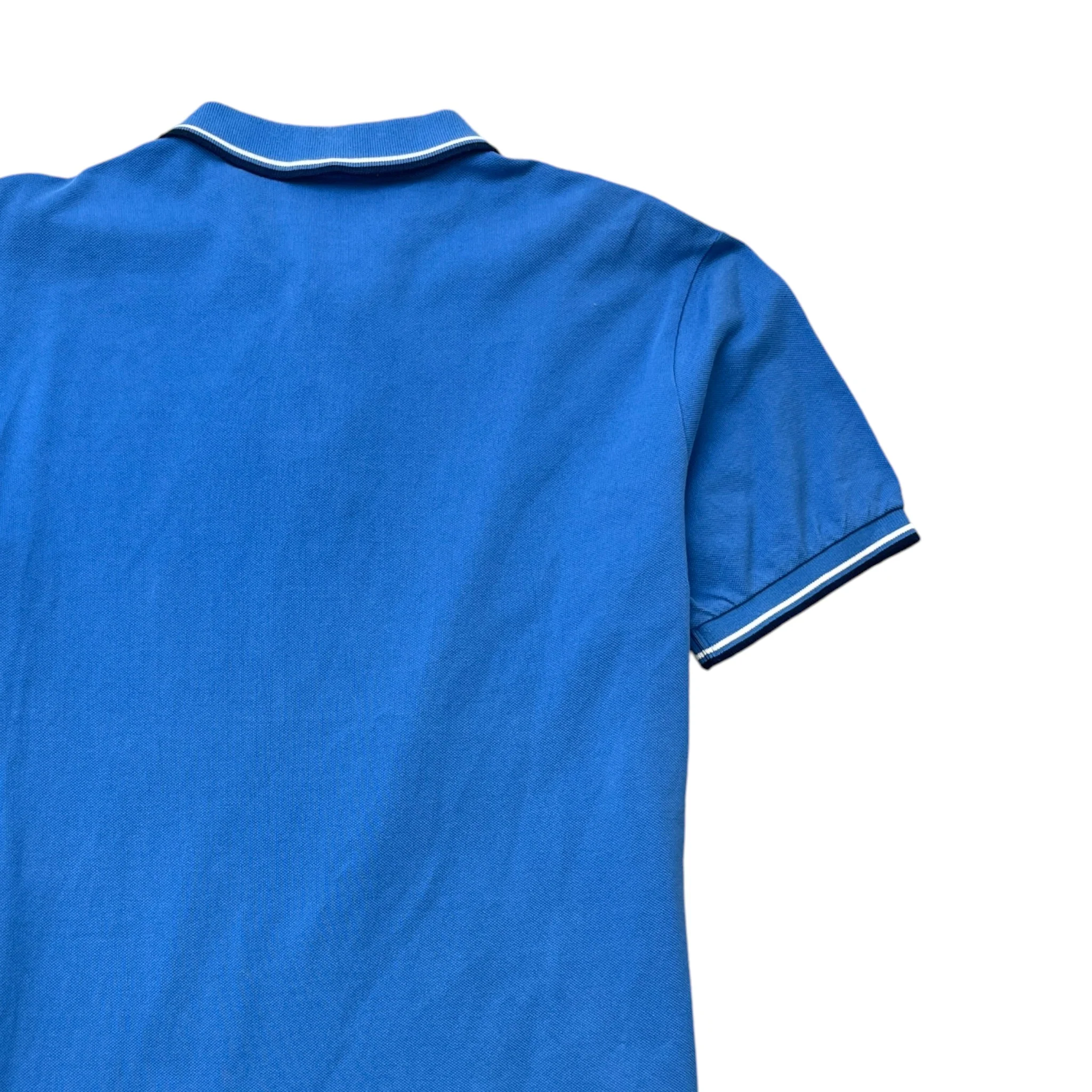 Men's Tab Logo Polo Shirt Blue Size XL - Image 4