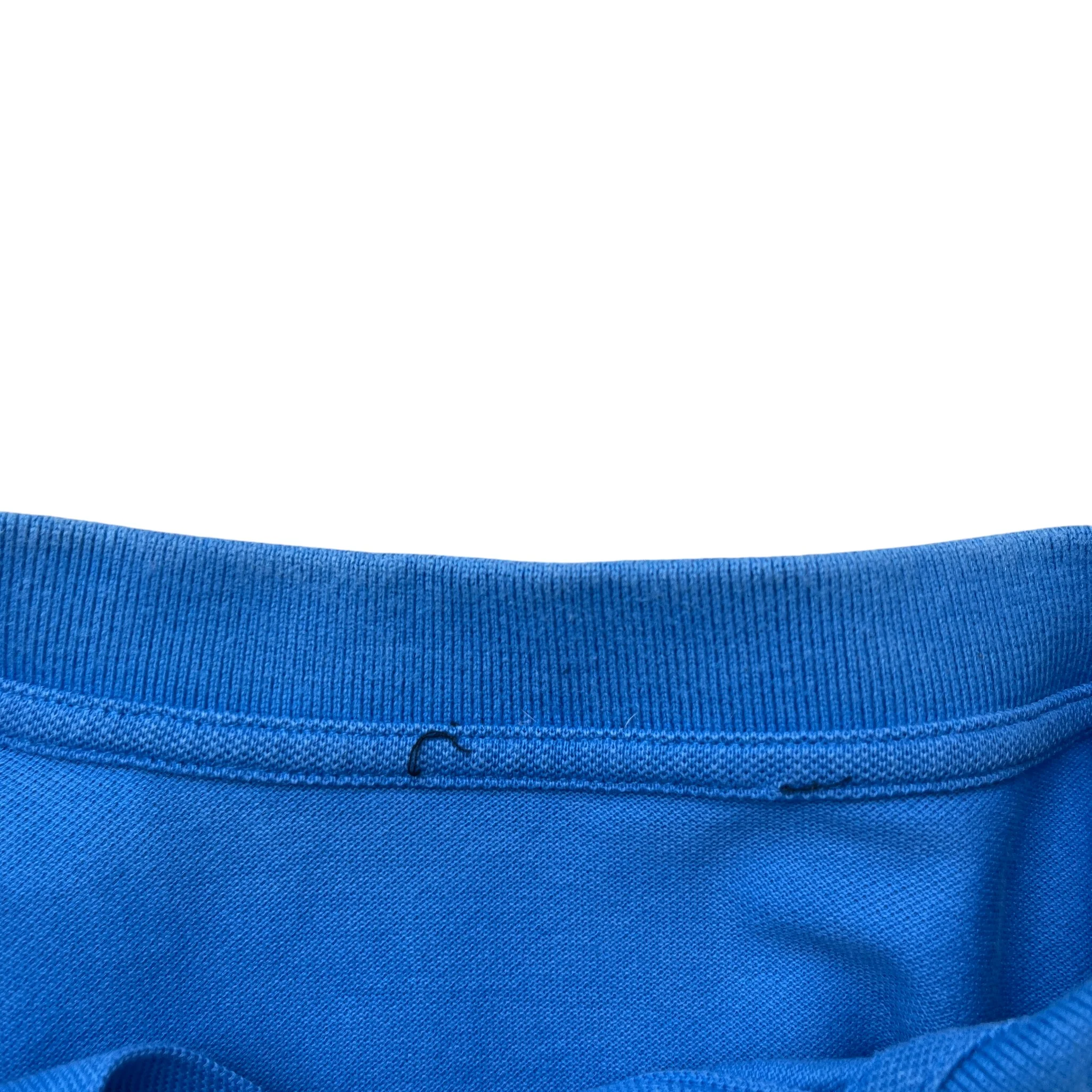 Men's Tab Logo Polo Shirt Blue Size XL - Image 7
