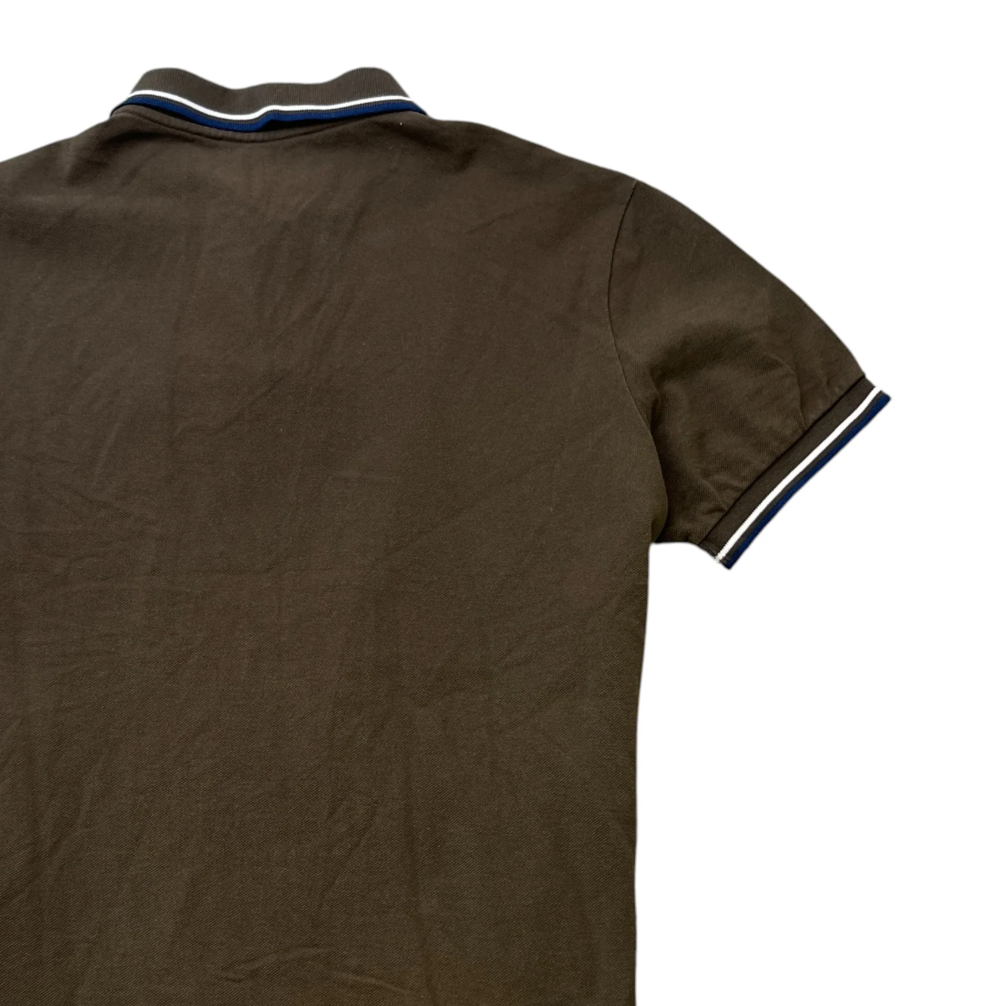 Men's Tab Logo Polo Shirt Khaki Size L - Image 4