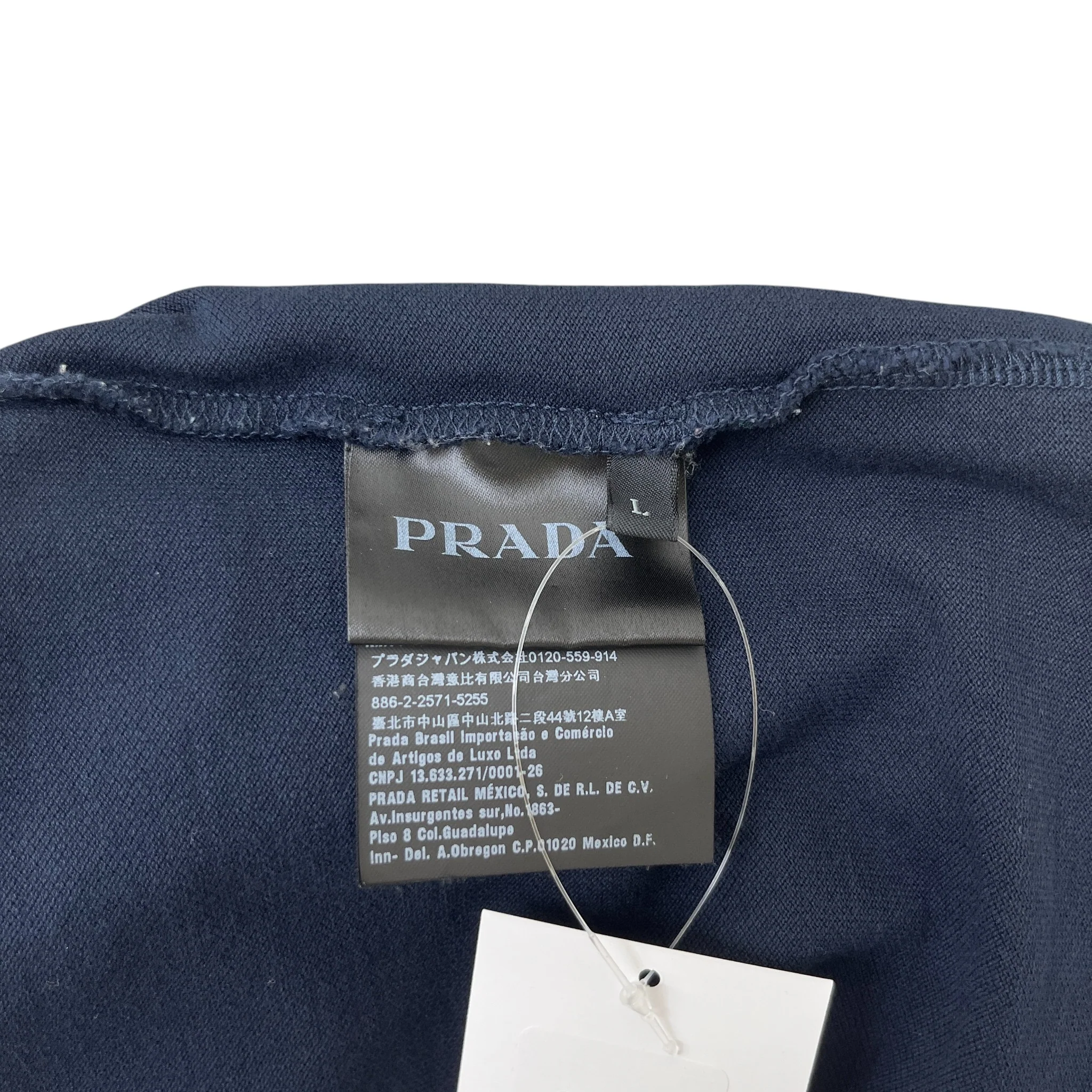 Men's Tab Logo Polo Shirt Navy Size L - Image 6
