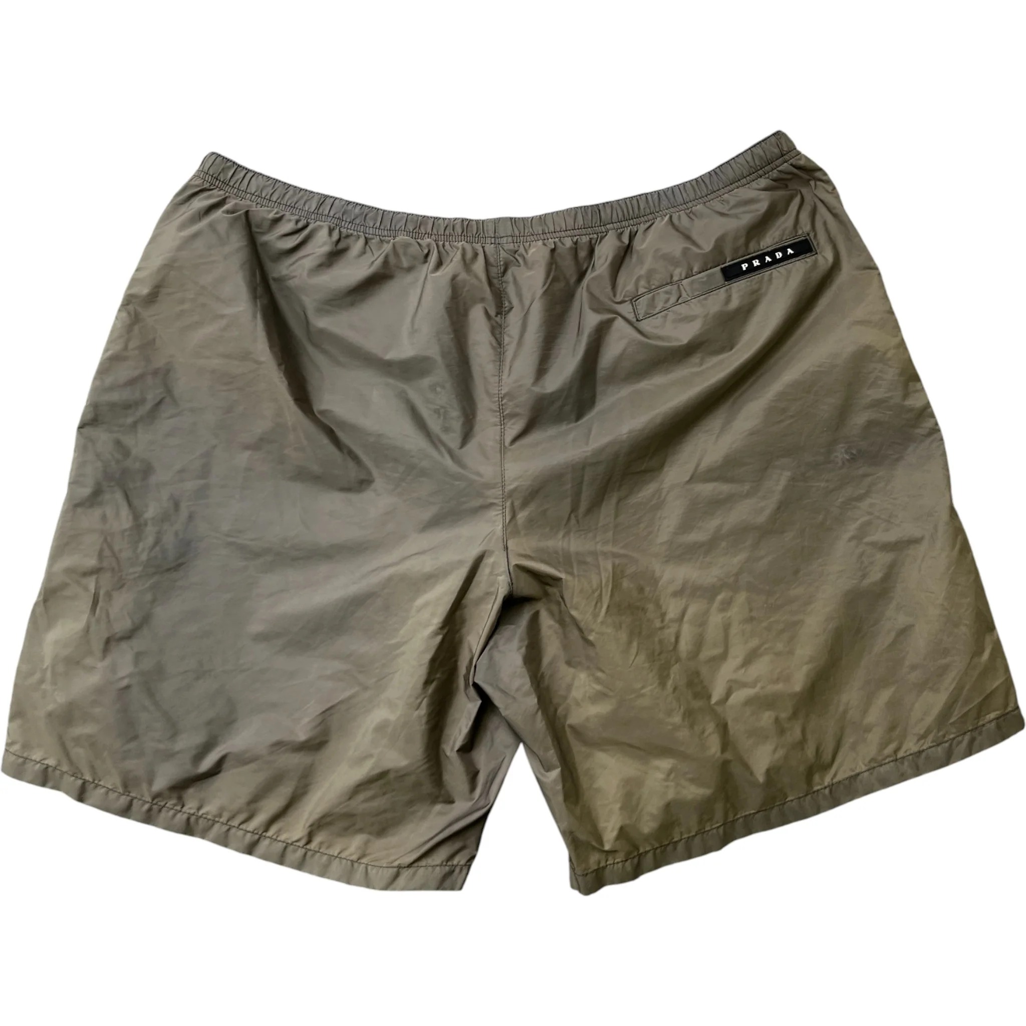 Men's Tab Logo Swim Shorts Khaki Size XXXL - Image 2