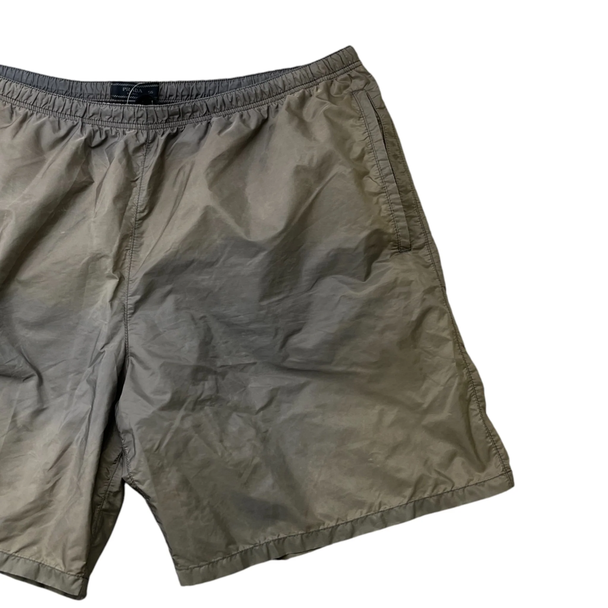 Men's Tab Logo Swim Shorts Khaki Size XXXL - Image 3