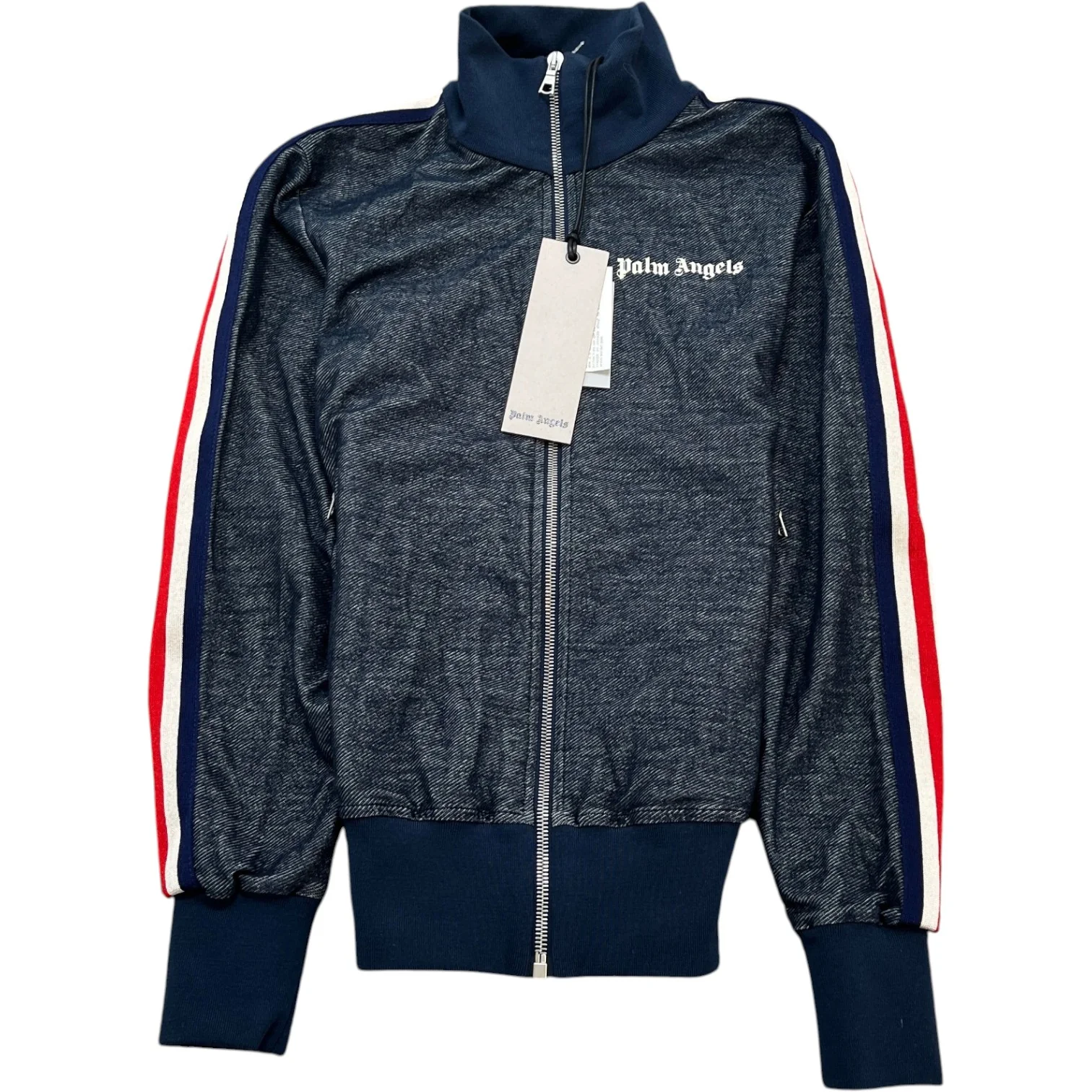 Men's Tab Logo Track Jacket Blue Size XXS