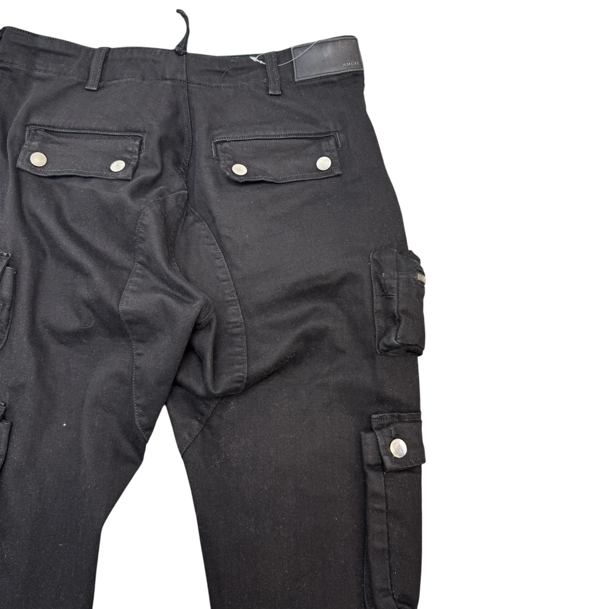 Men's Tactical Cargo Trousers Black Size Waist 33" - Image 10