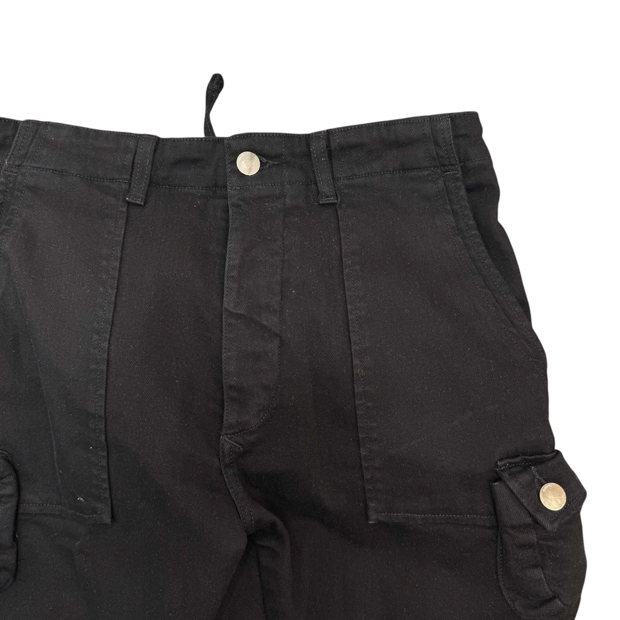 Men's Tactical Cargo Trousers Black Size Waist 33" - Image 6