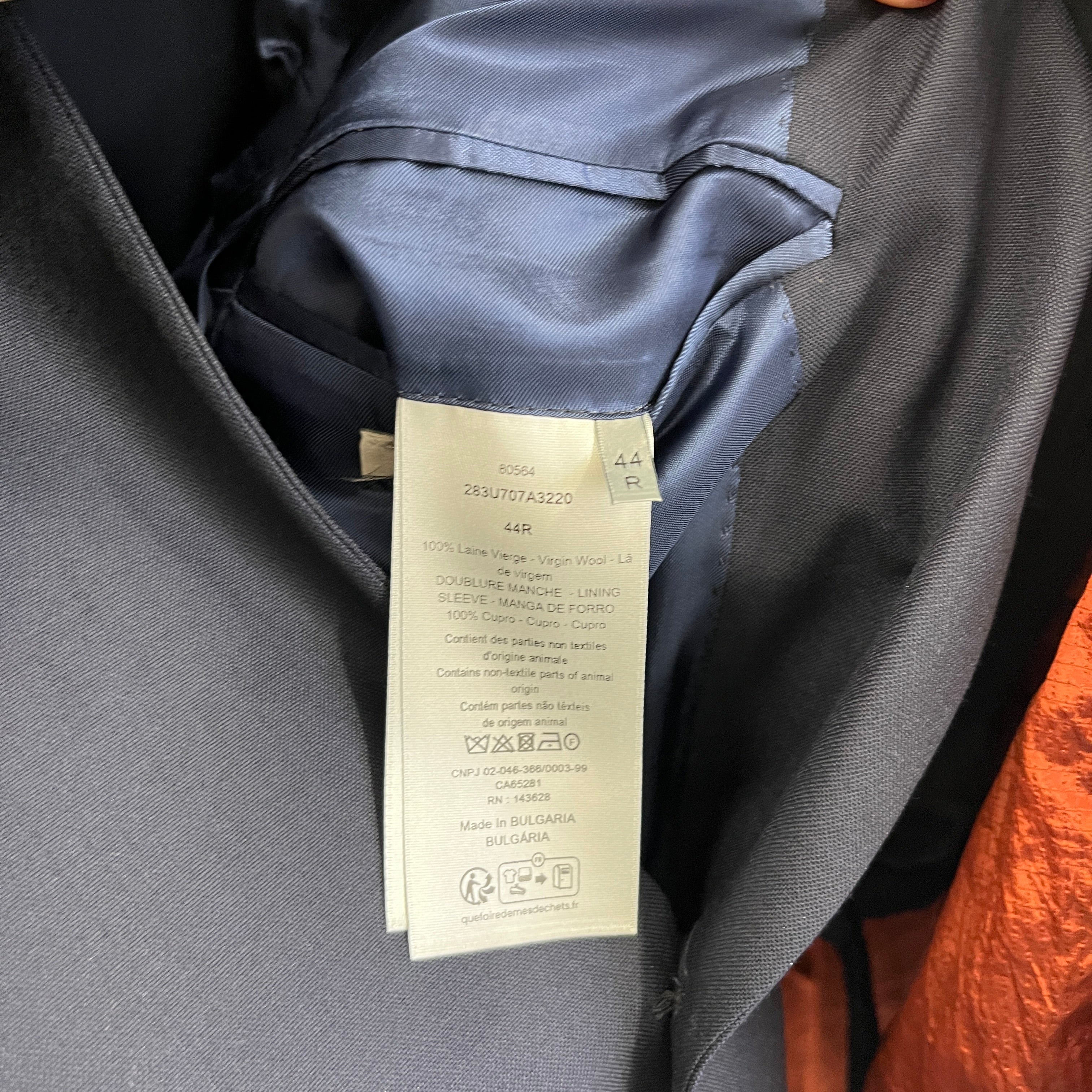 Men's Tailored Suit Navy Size 44R - Image 12