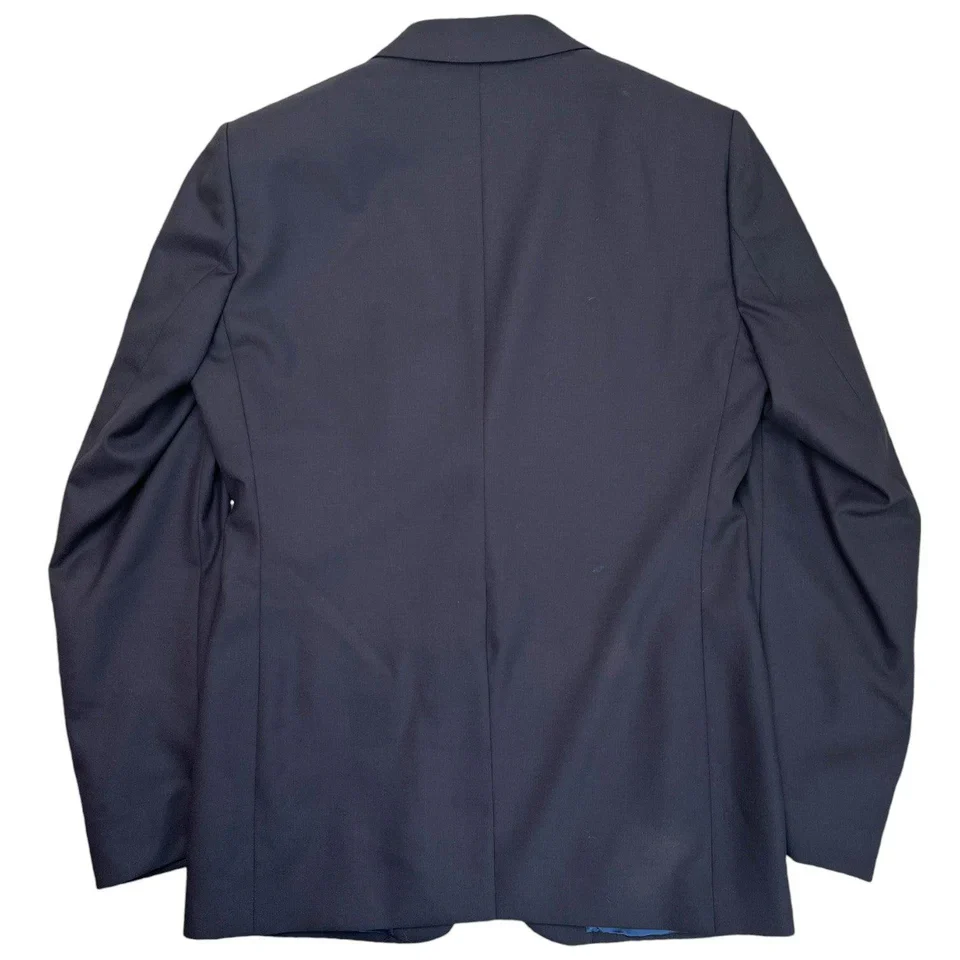 Men's Tailored Suit Navy Size 44R - Image 3
