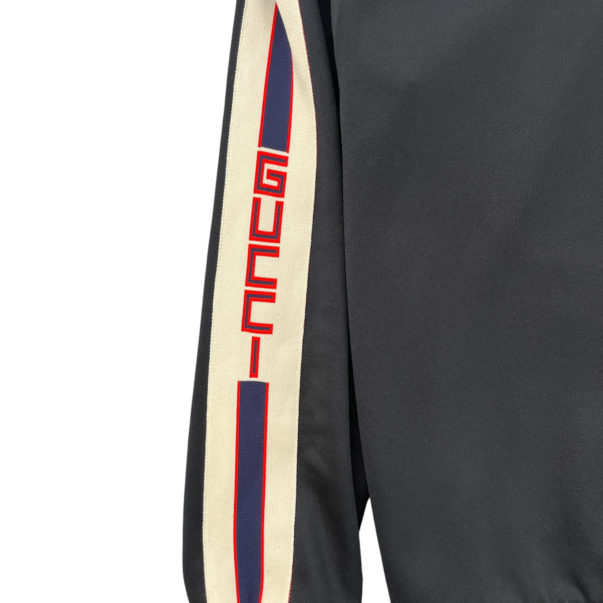 Men's Tape Logo Detachable Sleeve Hoodie Black Size S - Image 5