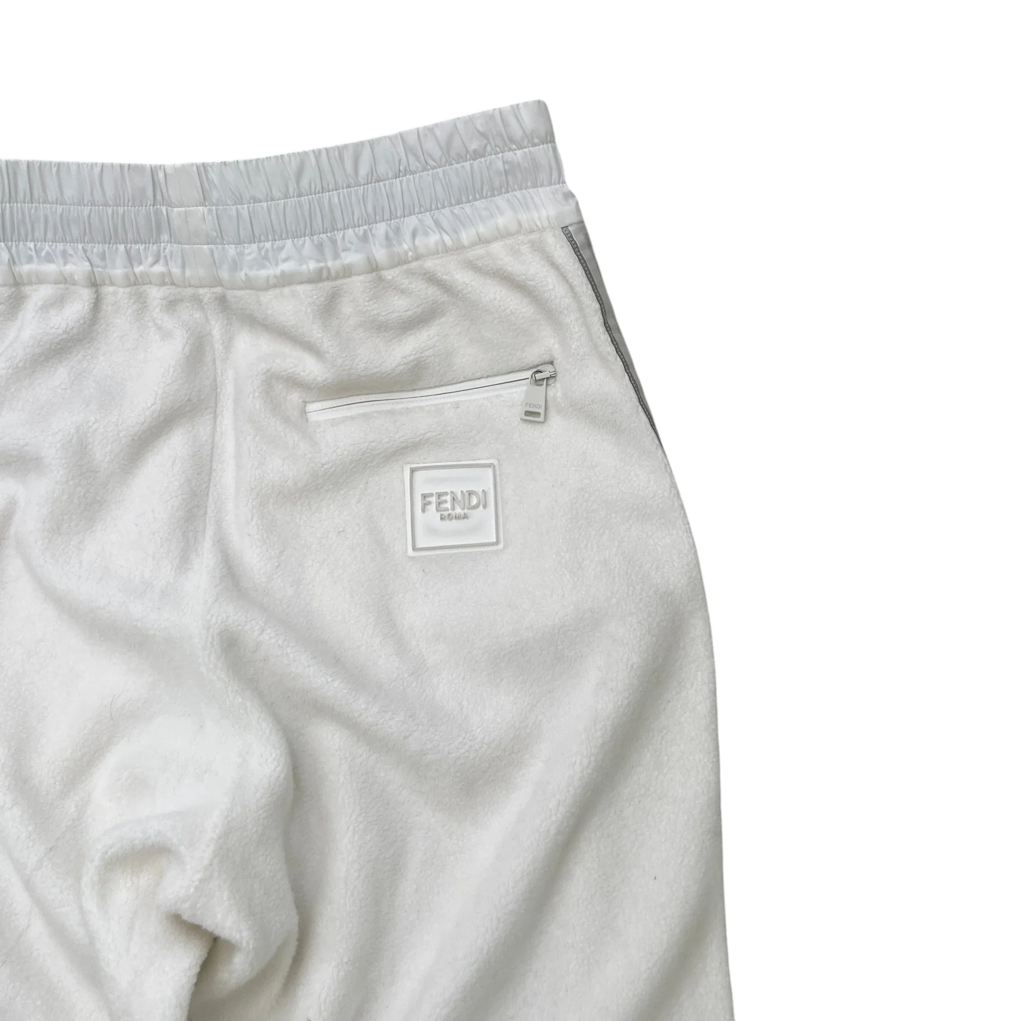 Men's Tape Logo Joggers White Size M - Image 4