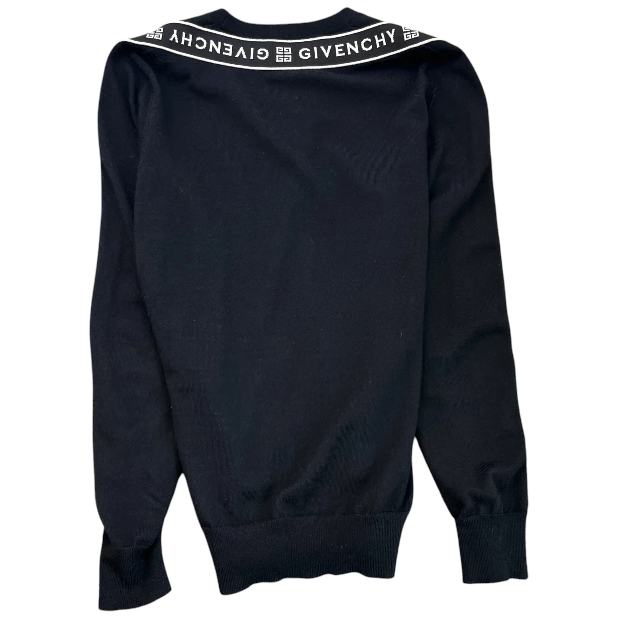 Men's Tape Logo Jumper Black Size M - Image 2